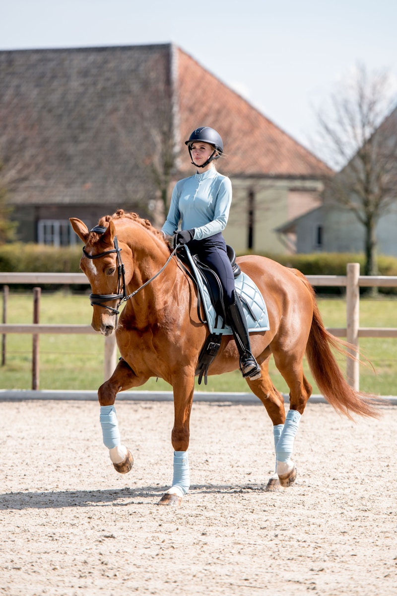 How to wear it Saddle Pad Dressage Wave