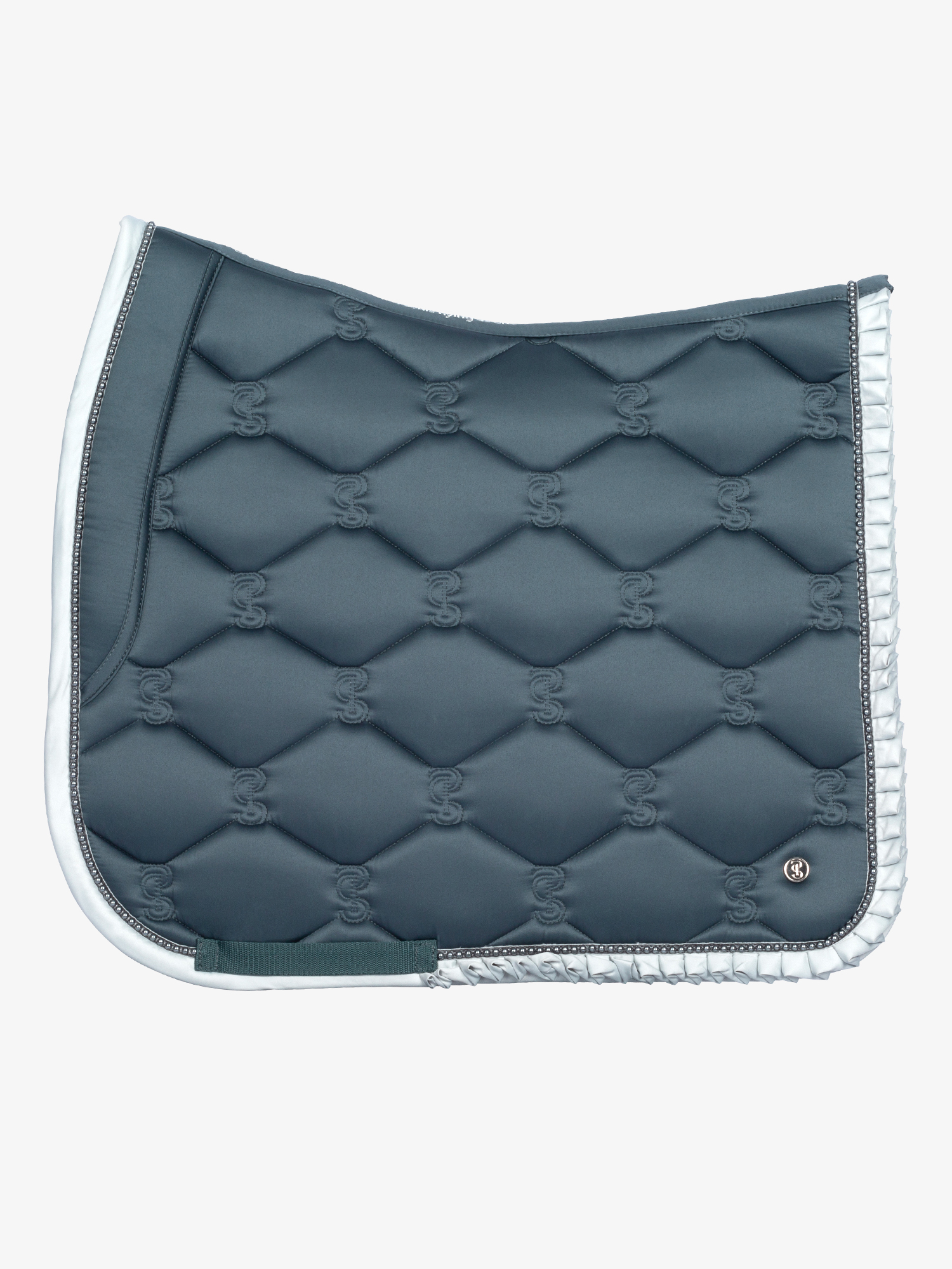 Saddle Pad Dressage Ruffle Pearl