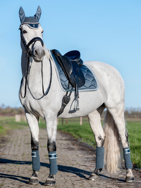 Saddle Pad Dressage Ruffle Pearl
