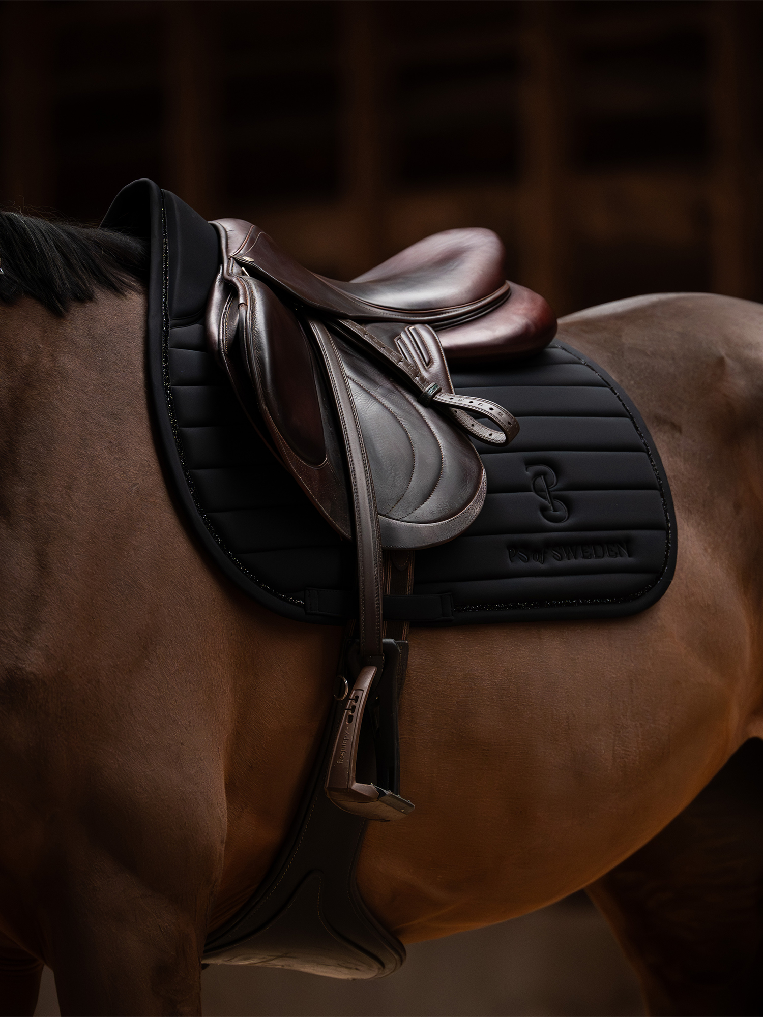 Stripe Jump Saddle Pad