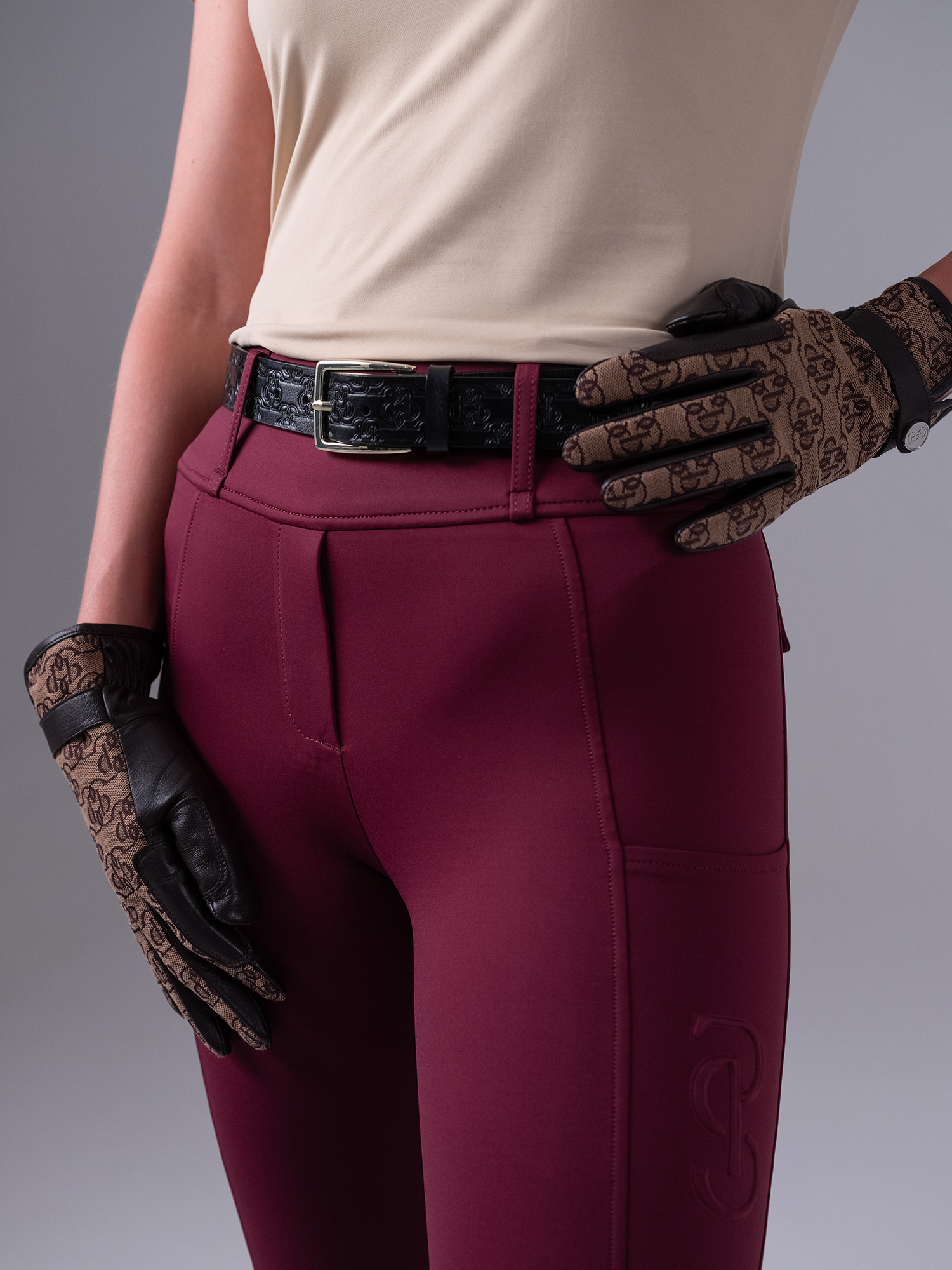 Katja Compression Knee-Patch Riding Tights