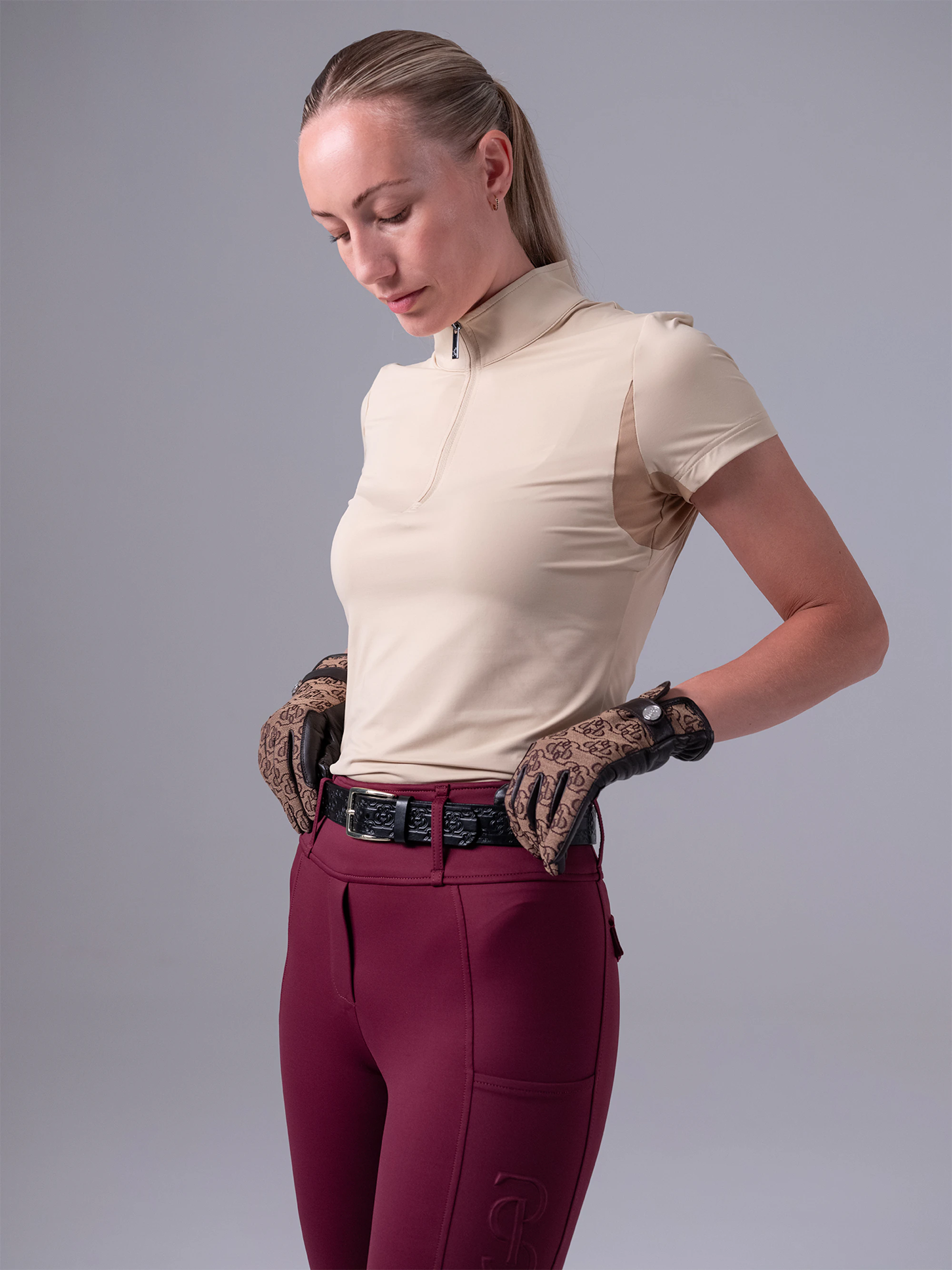 Katja Compression Knee-Patch Riding Tights Katja Compression Knee-Patch Riding Tights