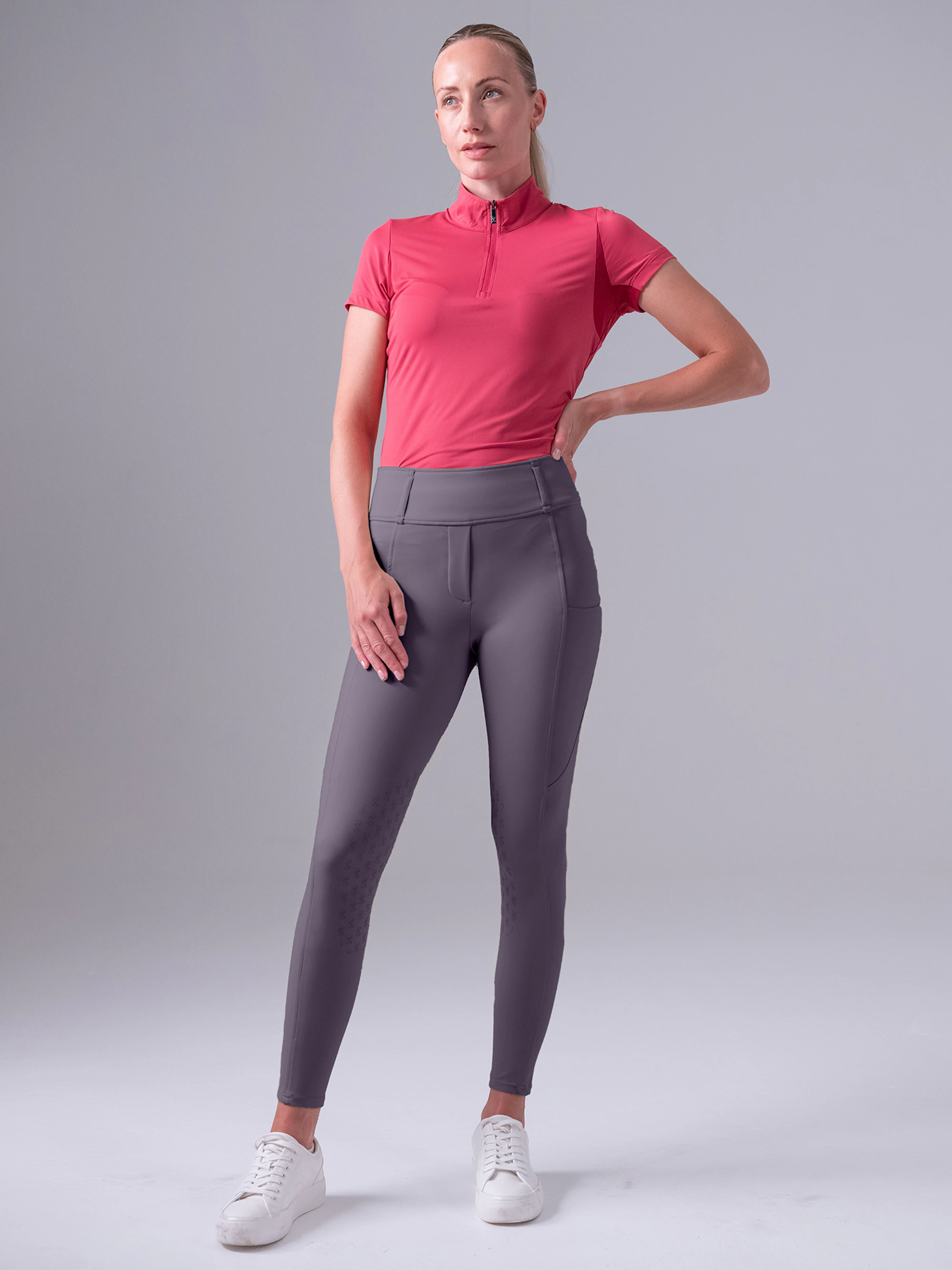 Katja Compression Knee-Patch Riding Tights Katja Compression Knee-Patch Riding Tights