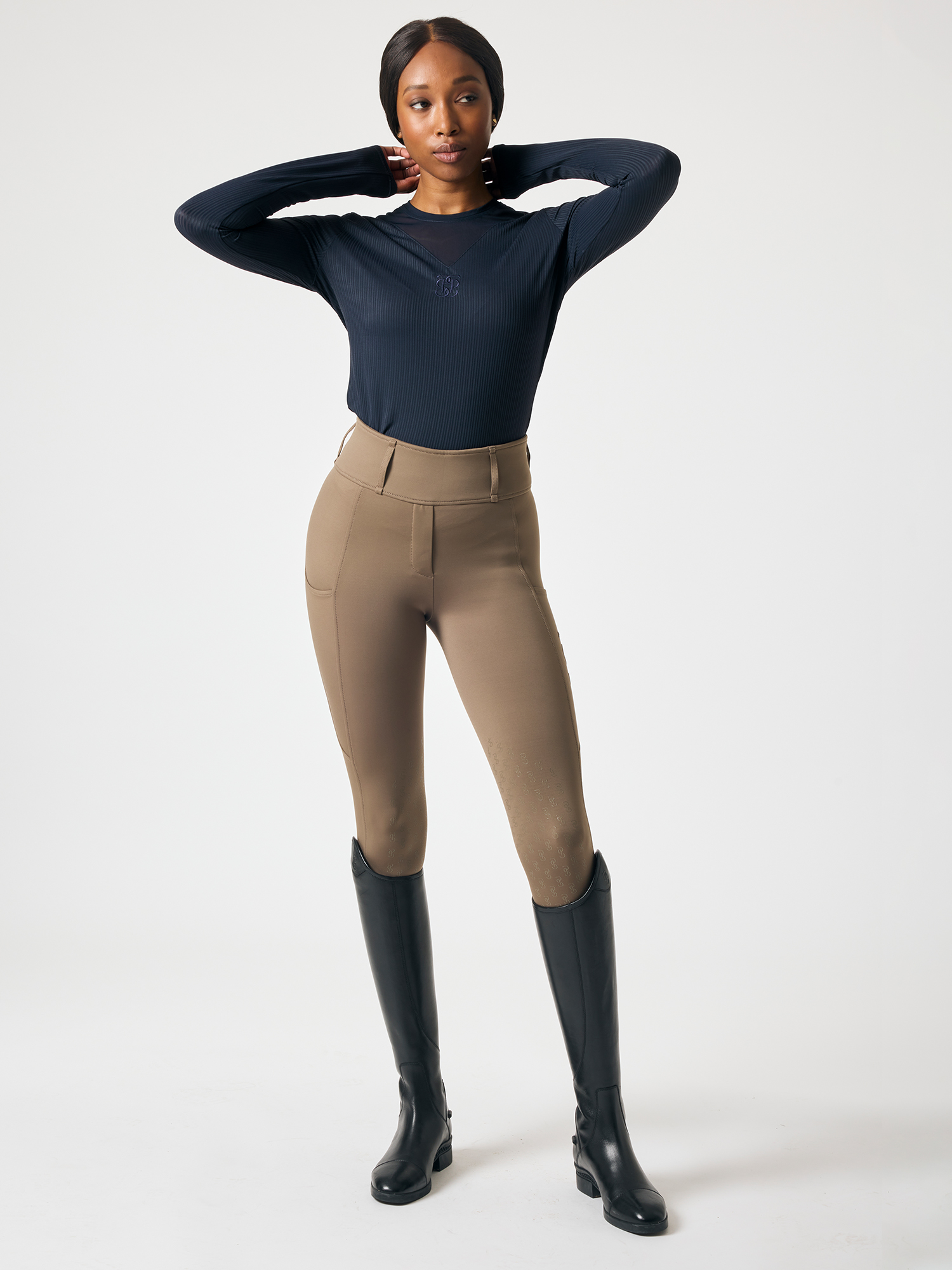 Katja Compression Knee-Patch Riding Tights