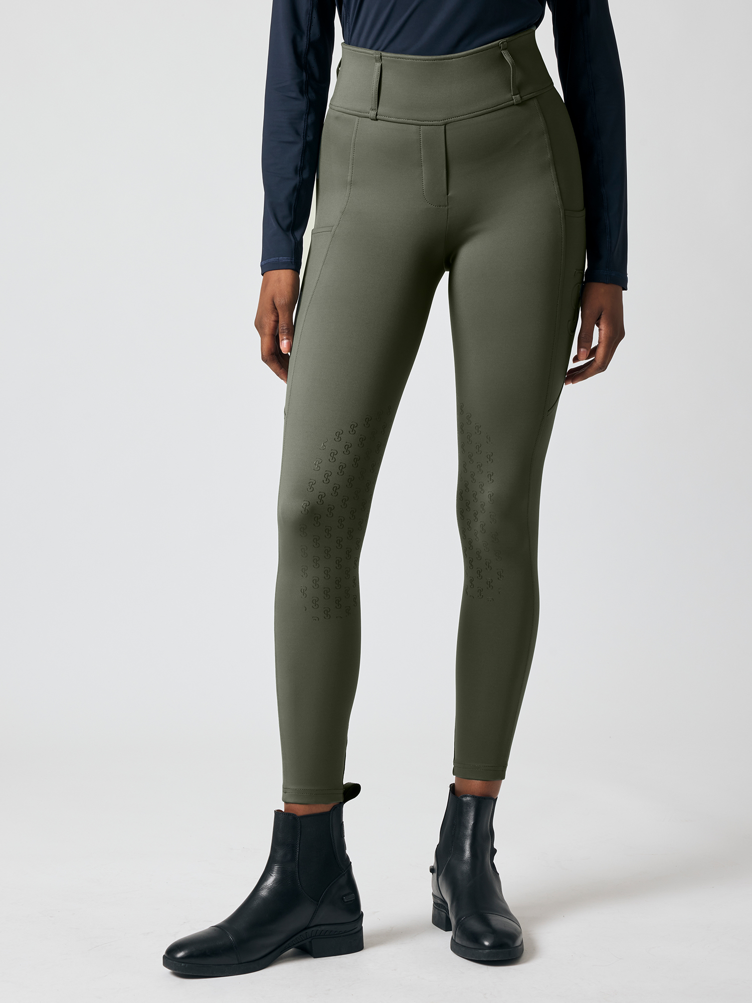 Katja Compression Knee-Patch Riding Tights