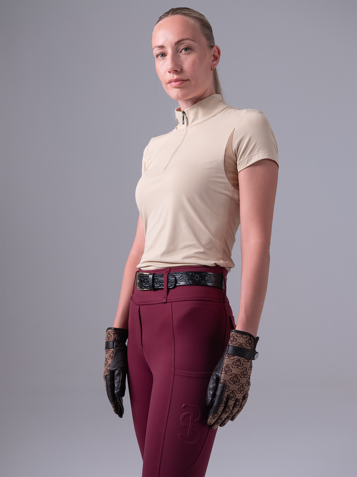 Katja Compression Knee-Patch Riding Tights