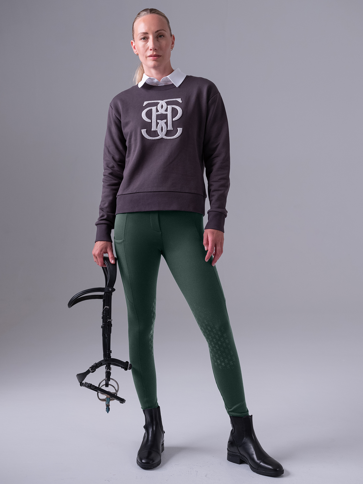 Katja Compression Knee-Patch Riding Tights
