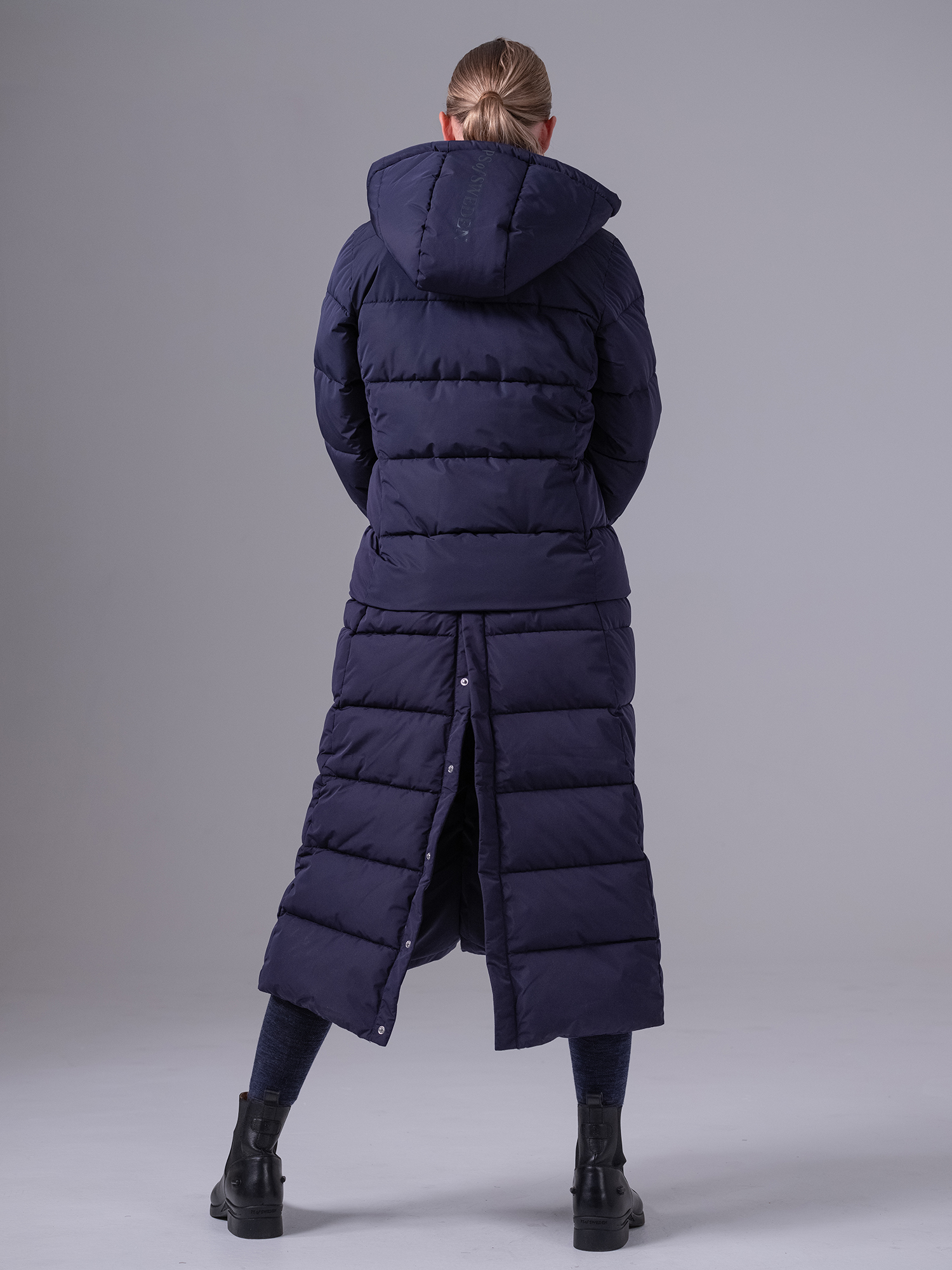 新品タグ付 seya. hooded coat ライナー付 Blue Gray Diane Detachable Puffer Coat • PS of Sweden