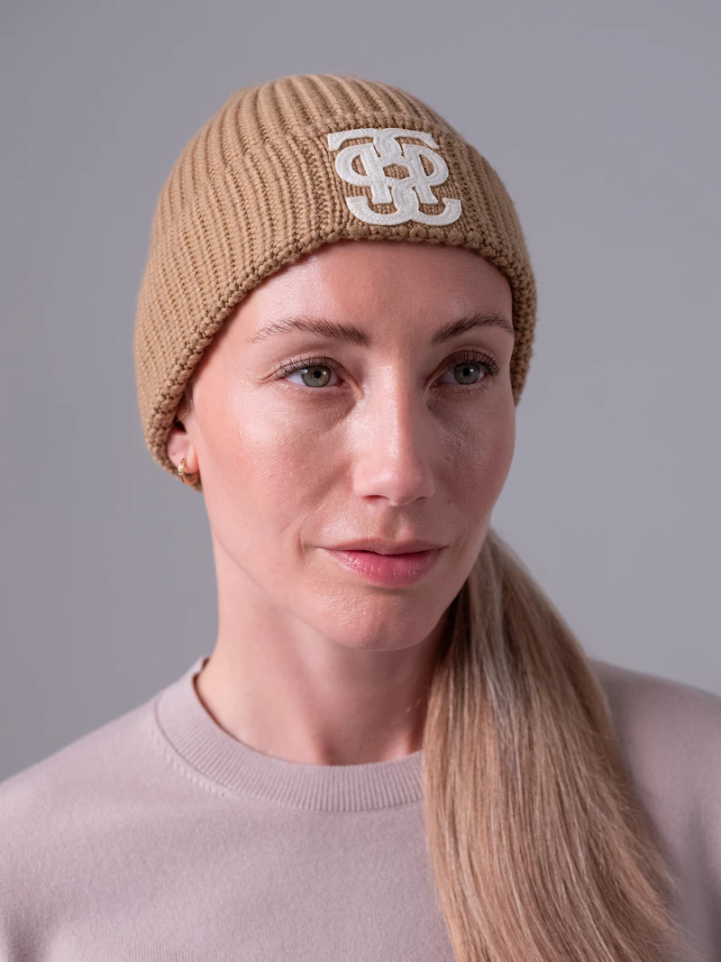 Lou Felt Monogram Beanie Lou Felt Monogram Beanie