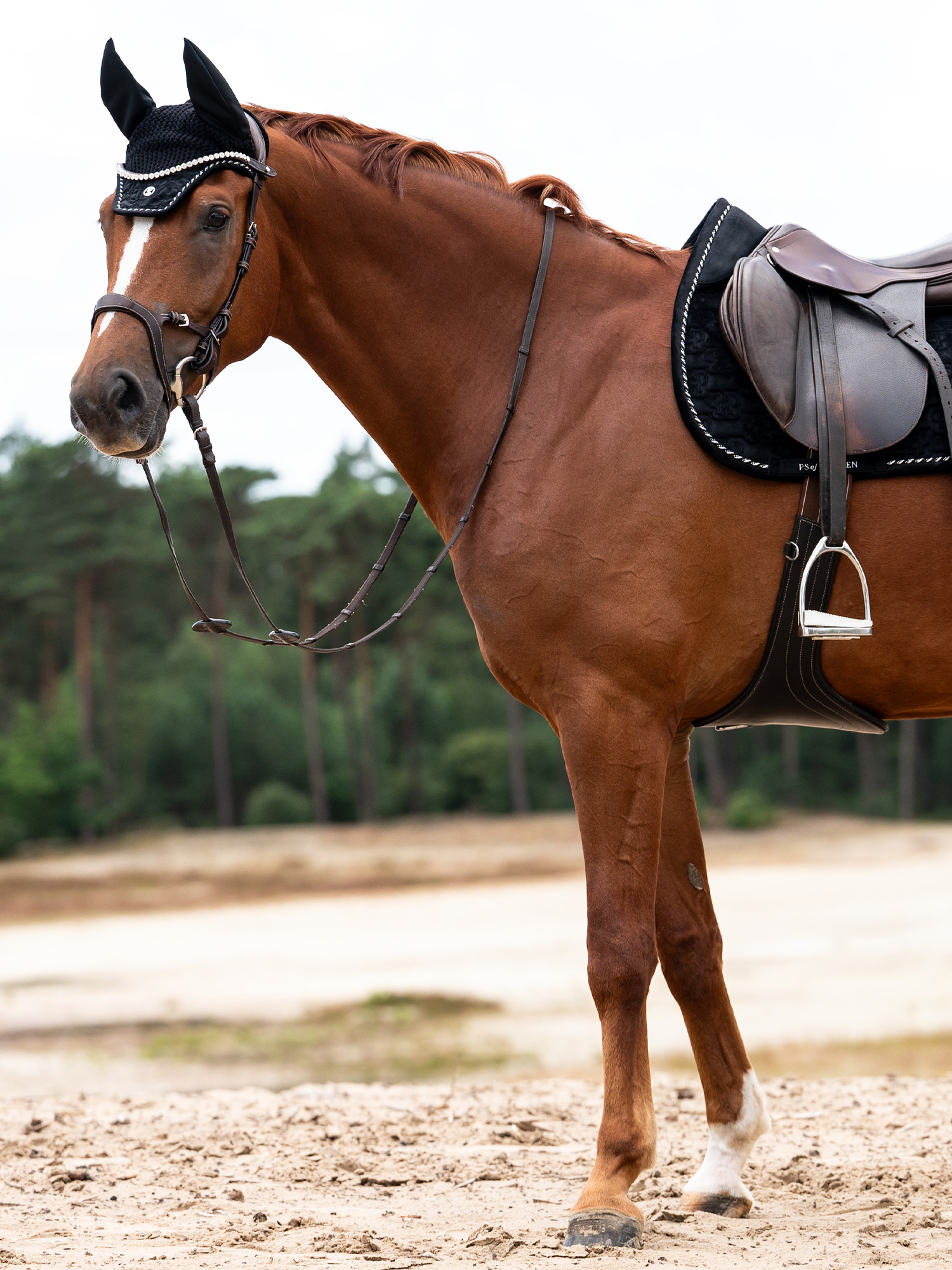 Saddle Pad Velvet Monogram Jump