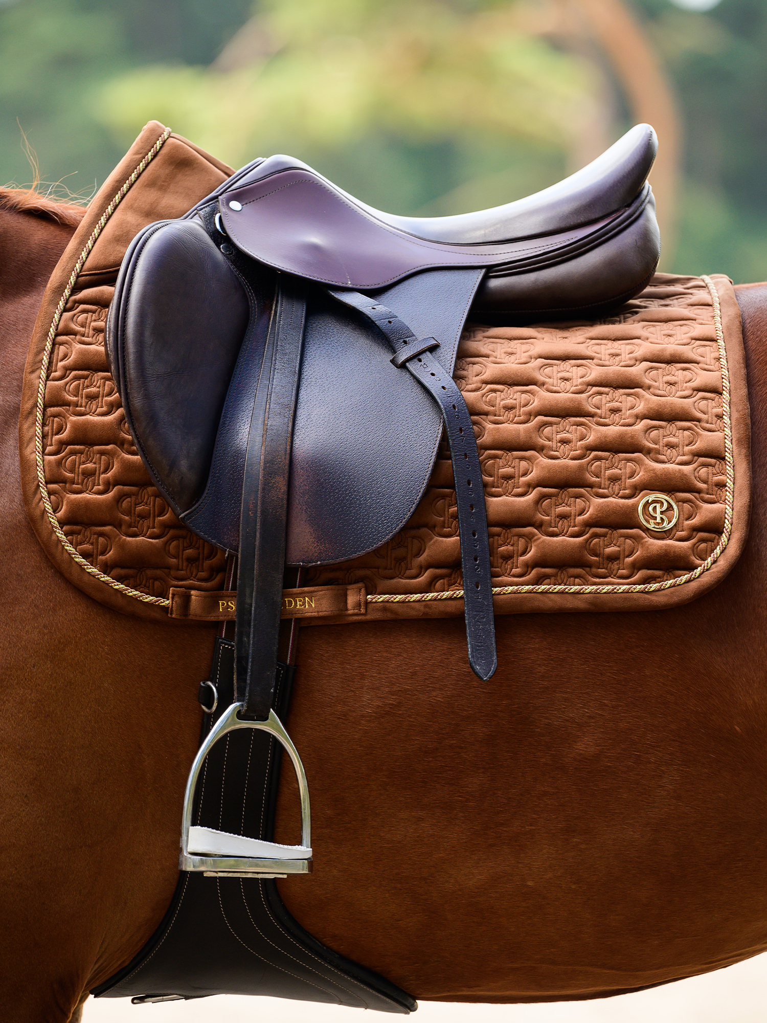Saddle Pad Velvet Monogram Jump