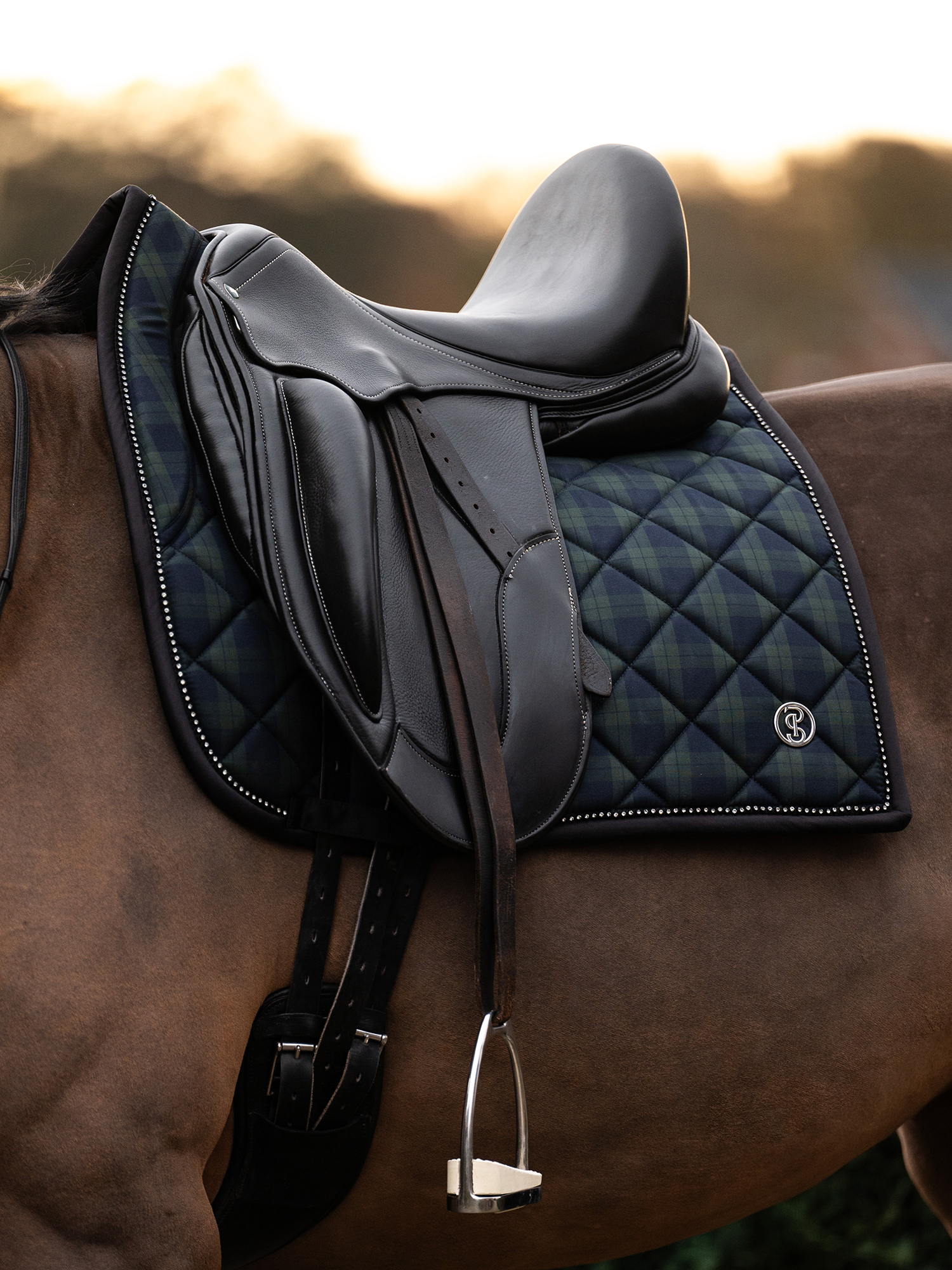 Tartan Checked Saddle Pad Dressage