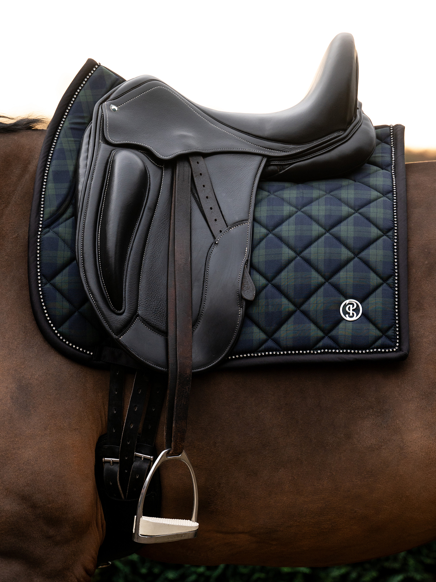 Tartan Checked Saddle Pad Dressage