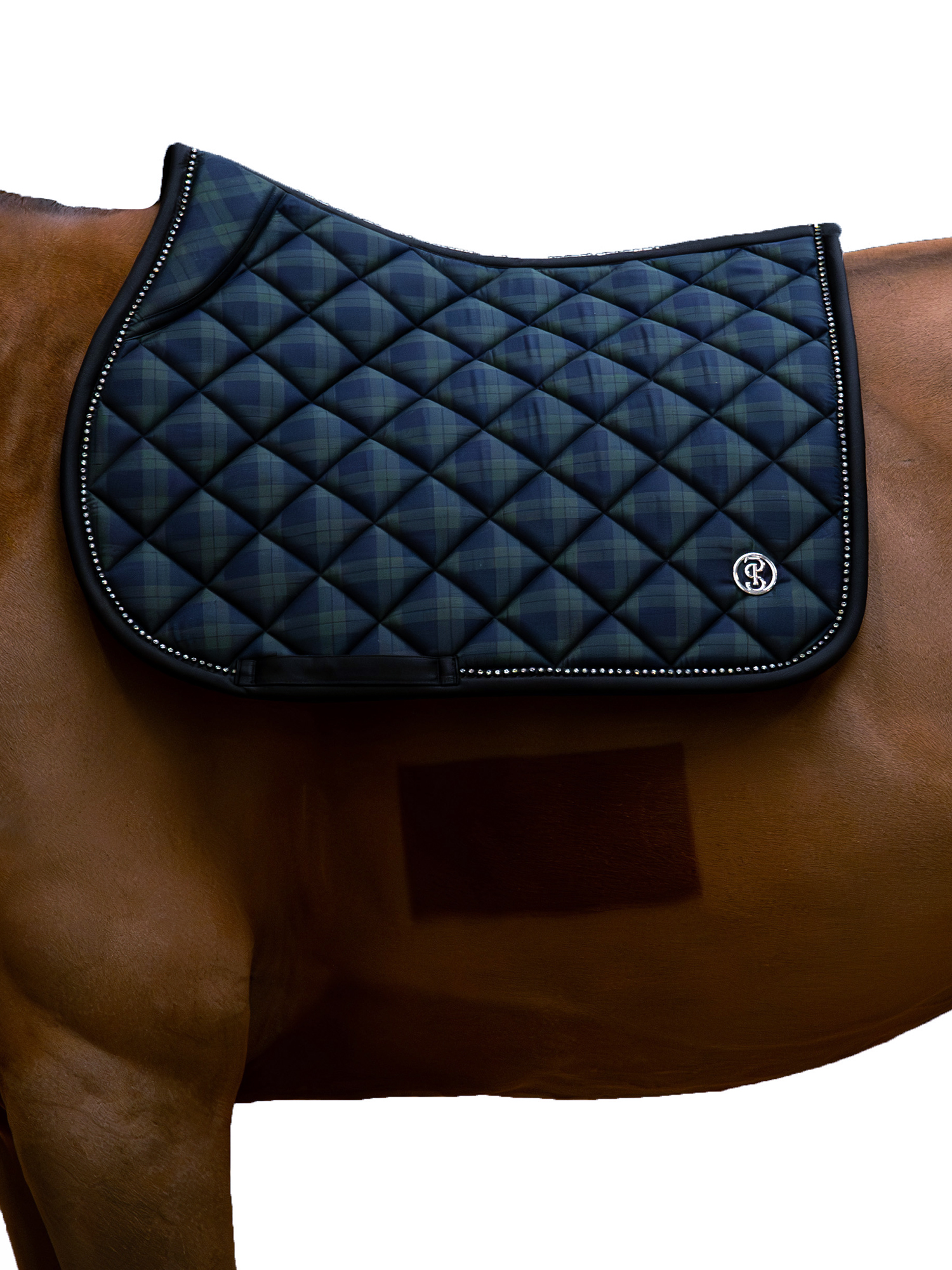 Tartan Checked Saddle Pad Jump