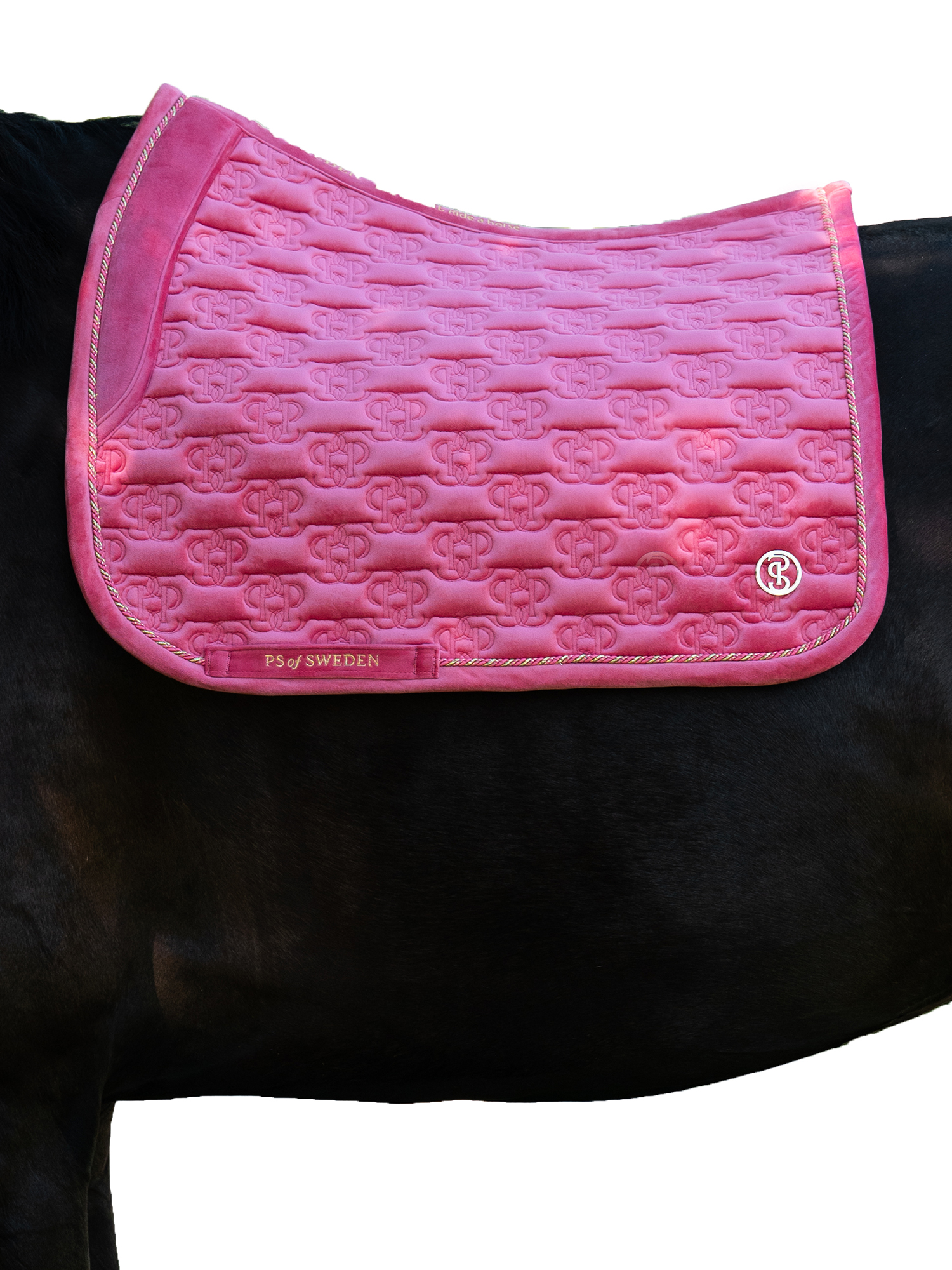 Saddle Pad Velvet Monogram Dressage