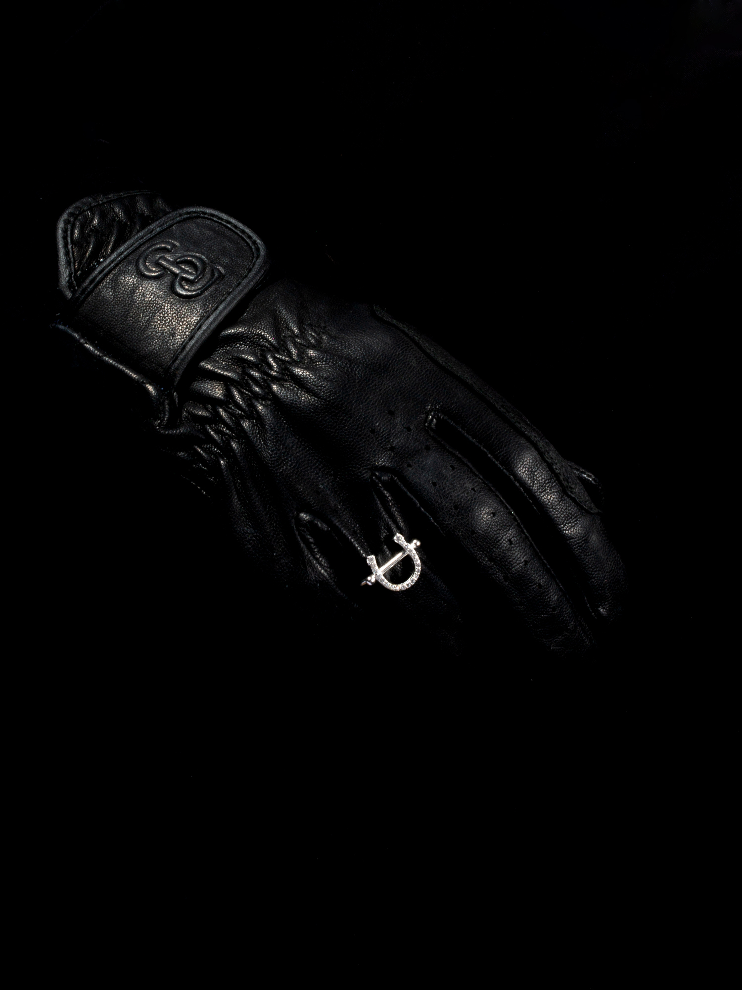 Pierced Horse Shoe Ring