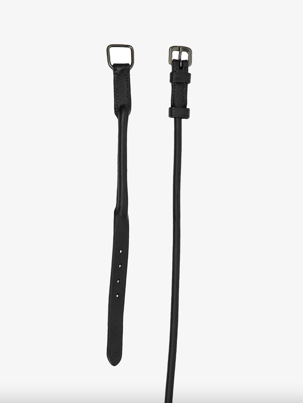 Throatlatch Rolled Stitched Black