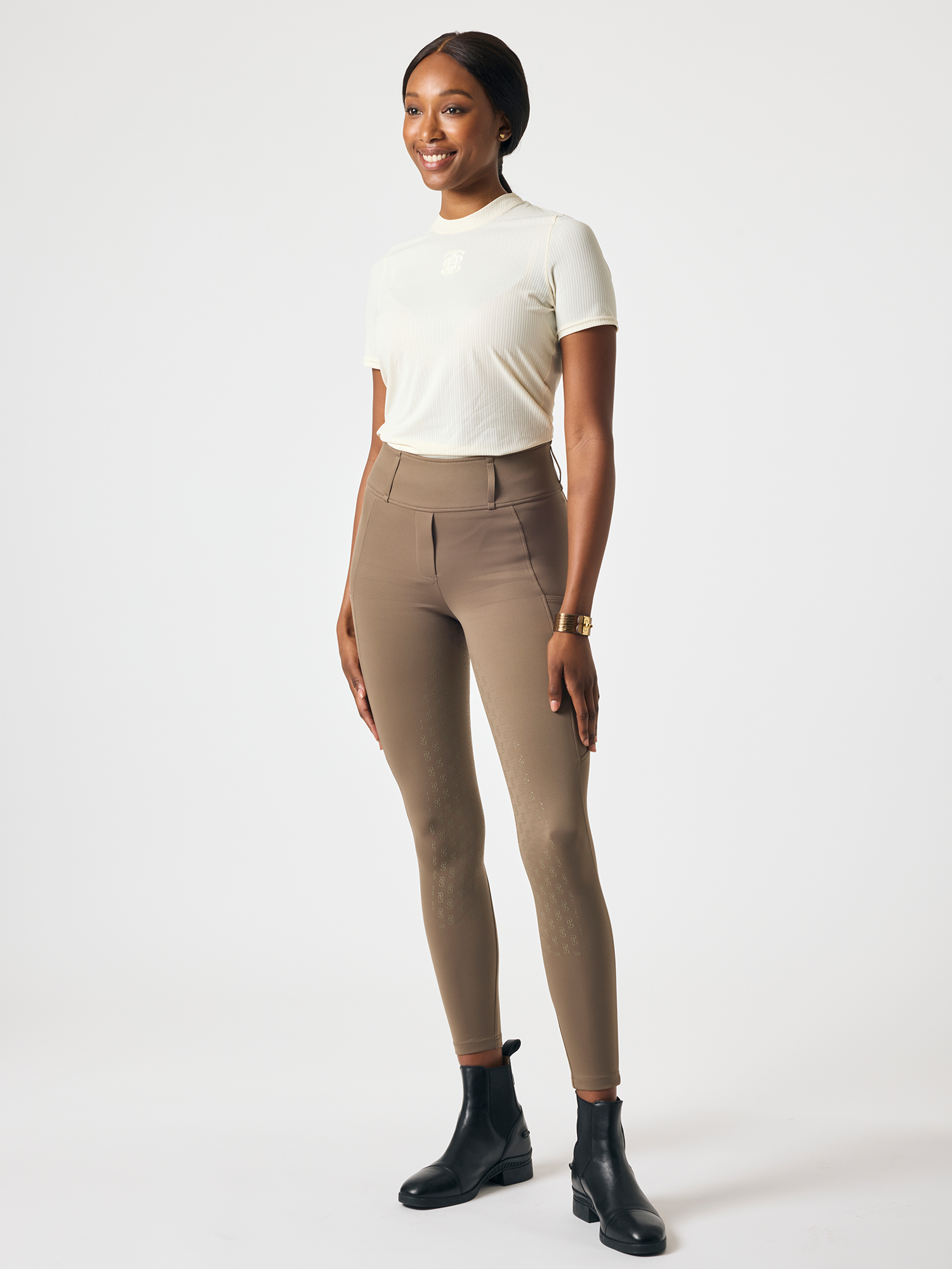 Courtney Striped Mesh T-shirt