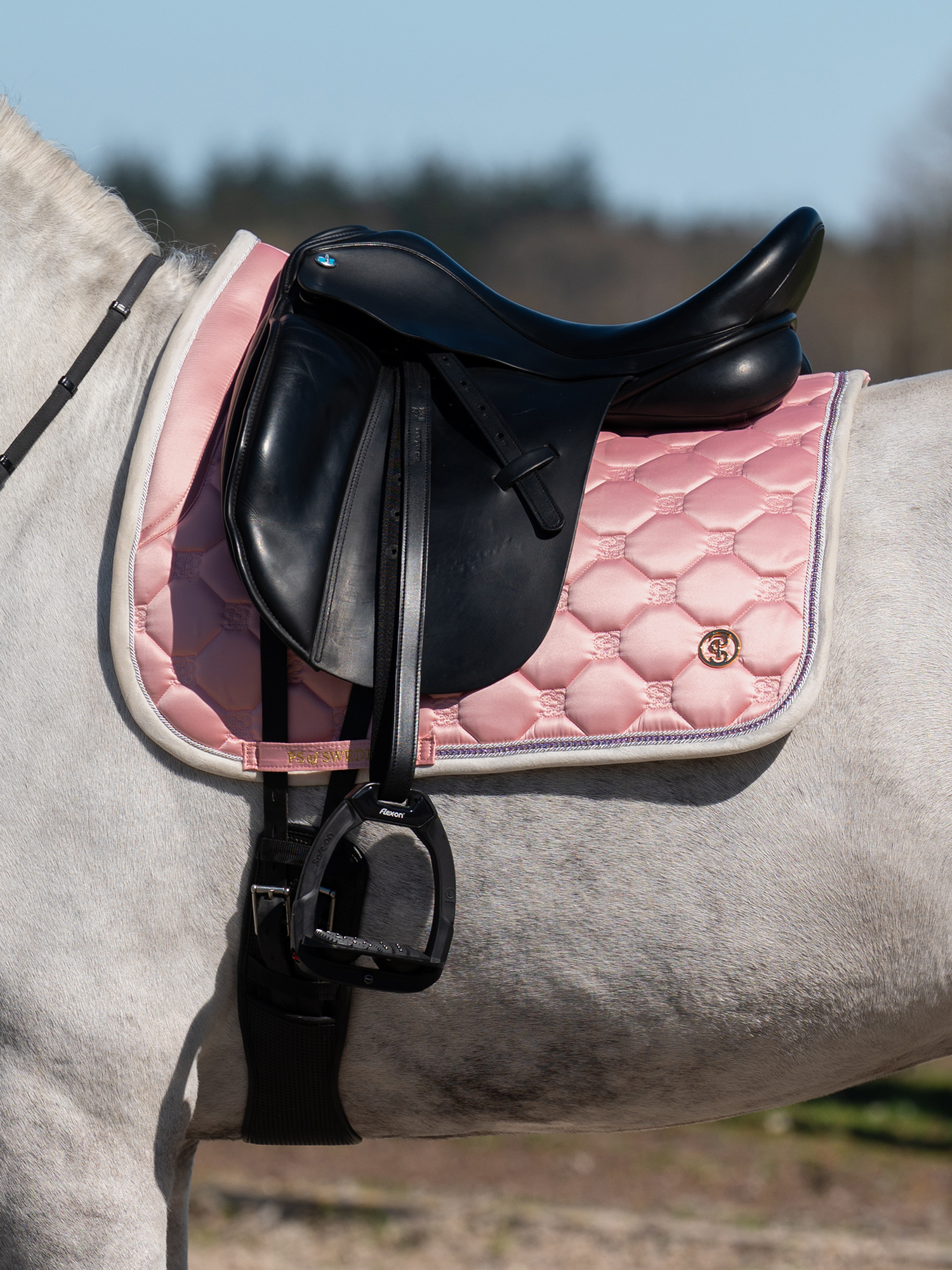 Vintage Monogram Dressage Saddle Pad