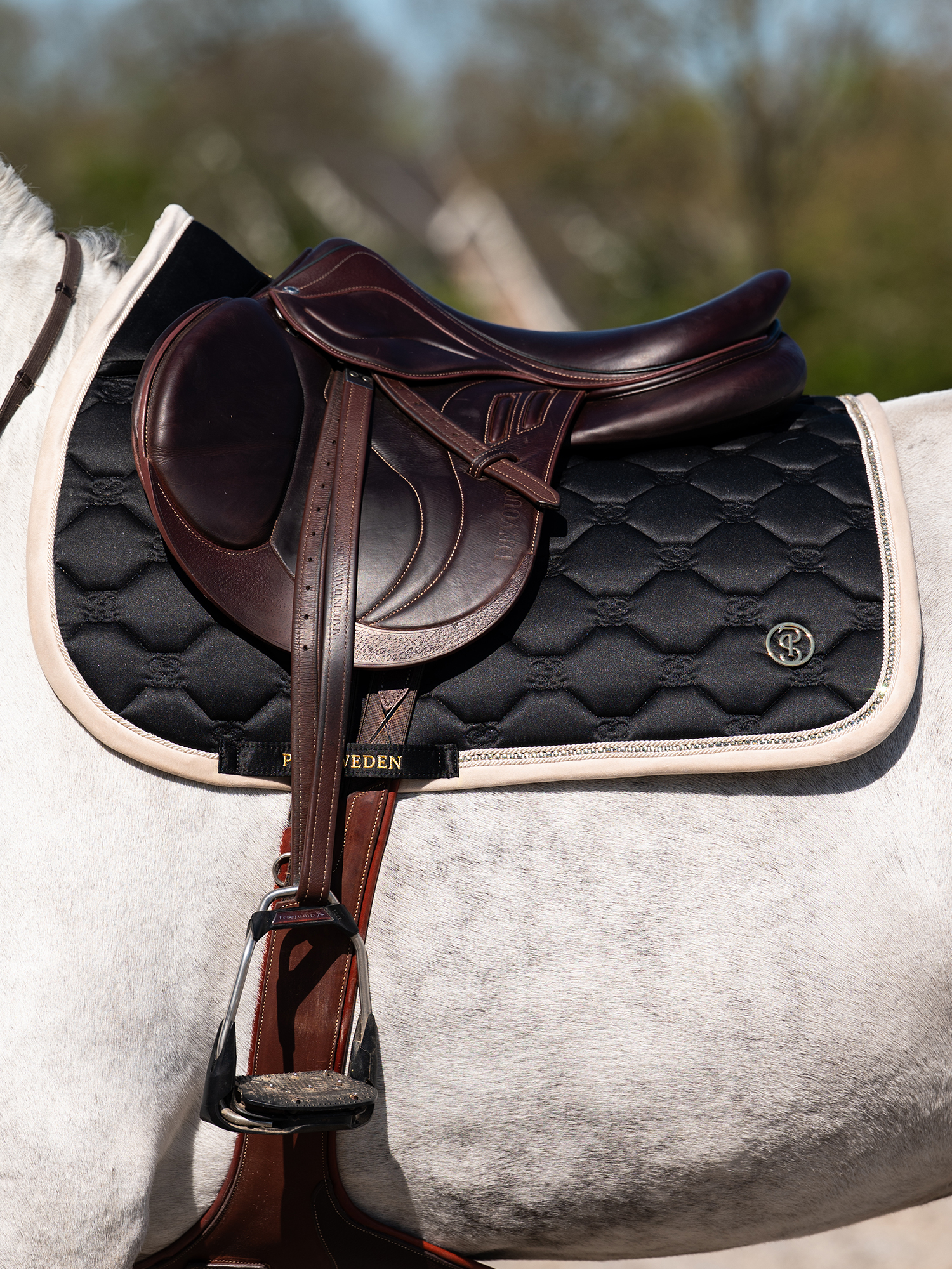 Vintage Monogram Jump Saddle Pad