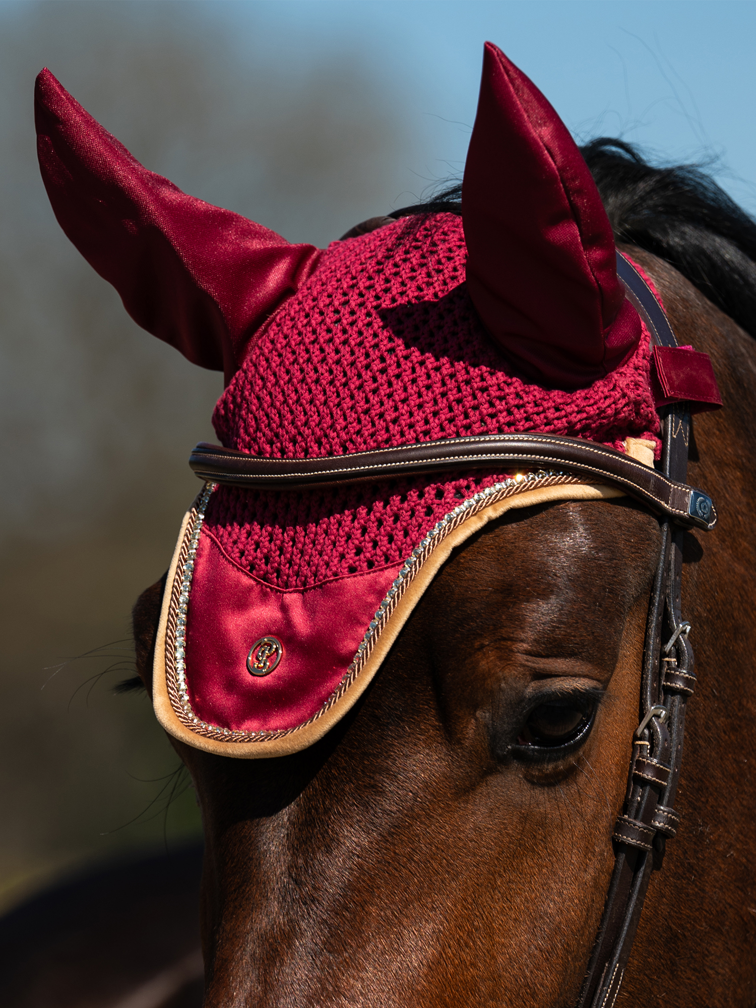 Vintage Monogram Ear Bonnet