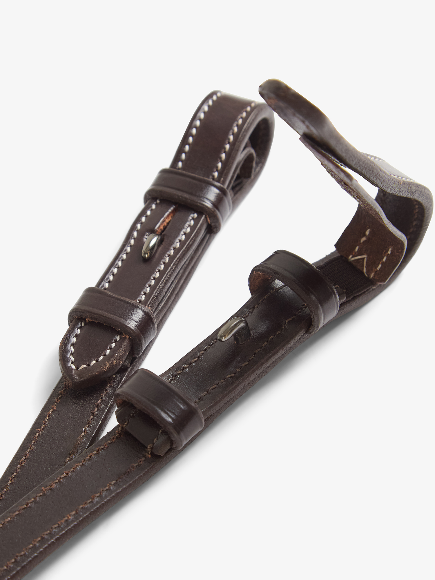 Reins Dressage Softy / Supergrip Flat Brown White