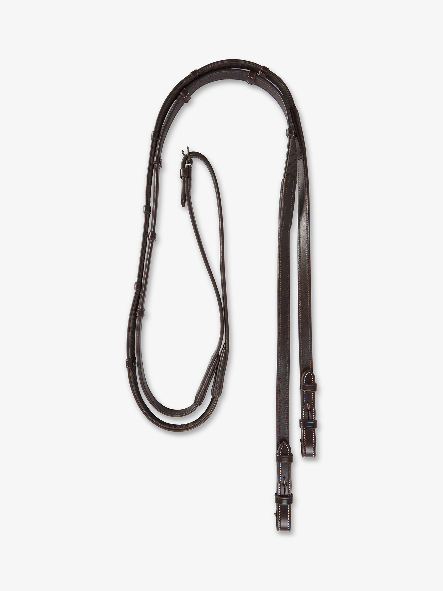 Reins Dressage Softy / Supergrip Flat Brown White