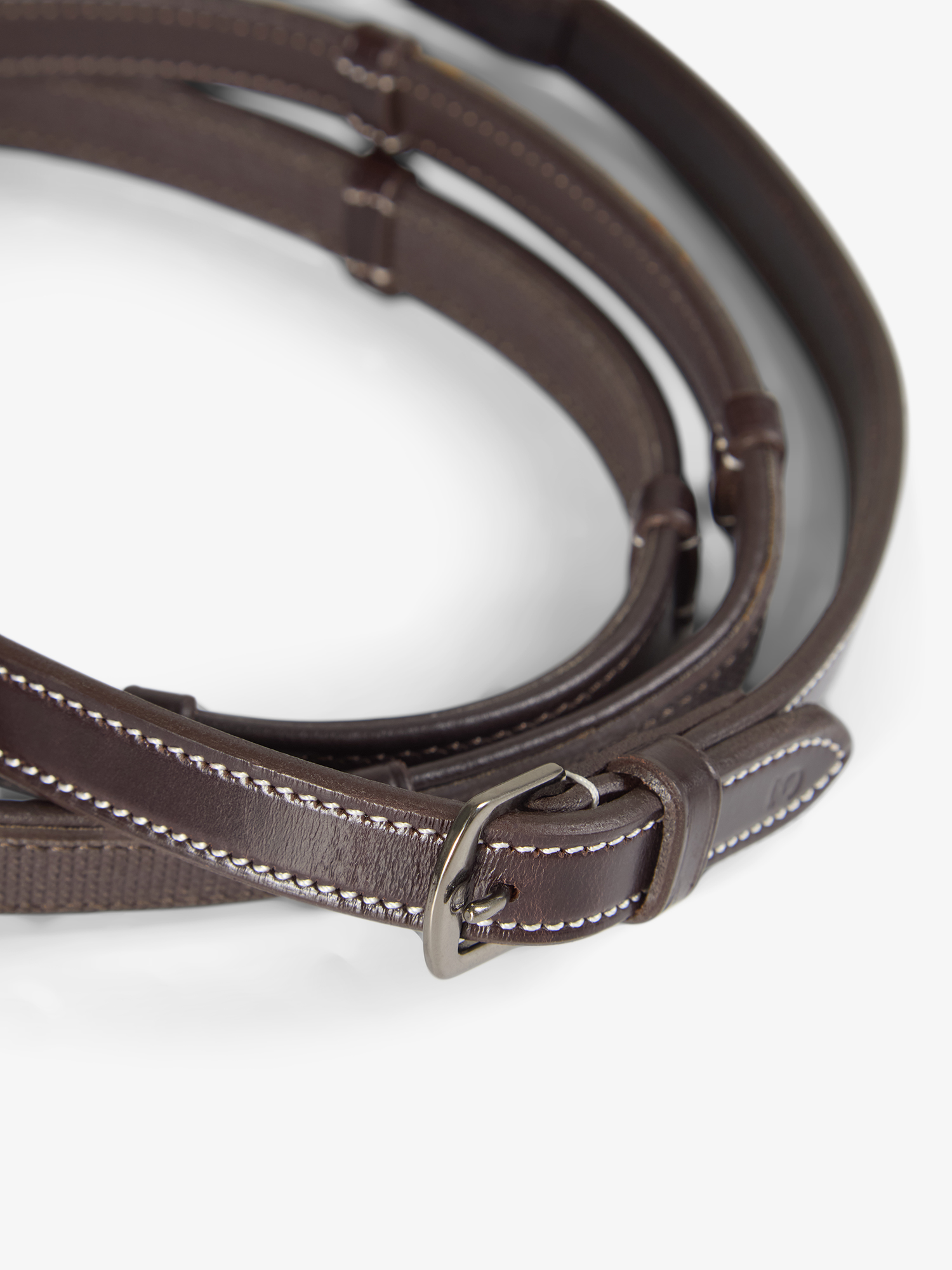 Reins Dressage Softy / Supergrip Flat Brown White