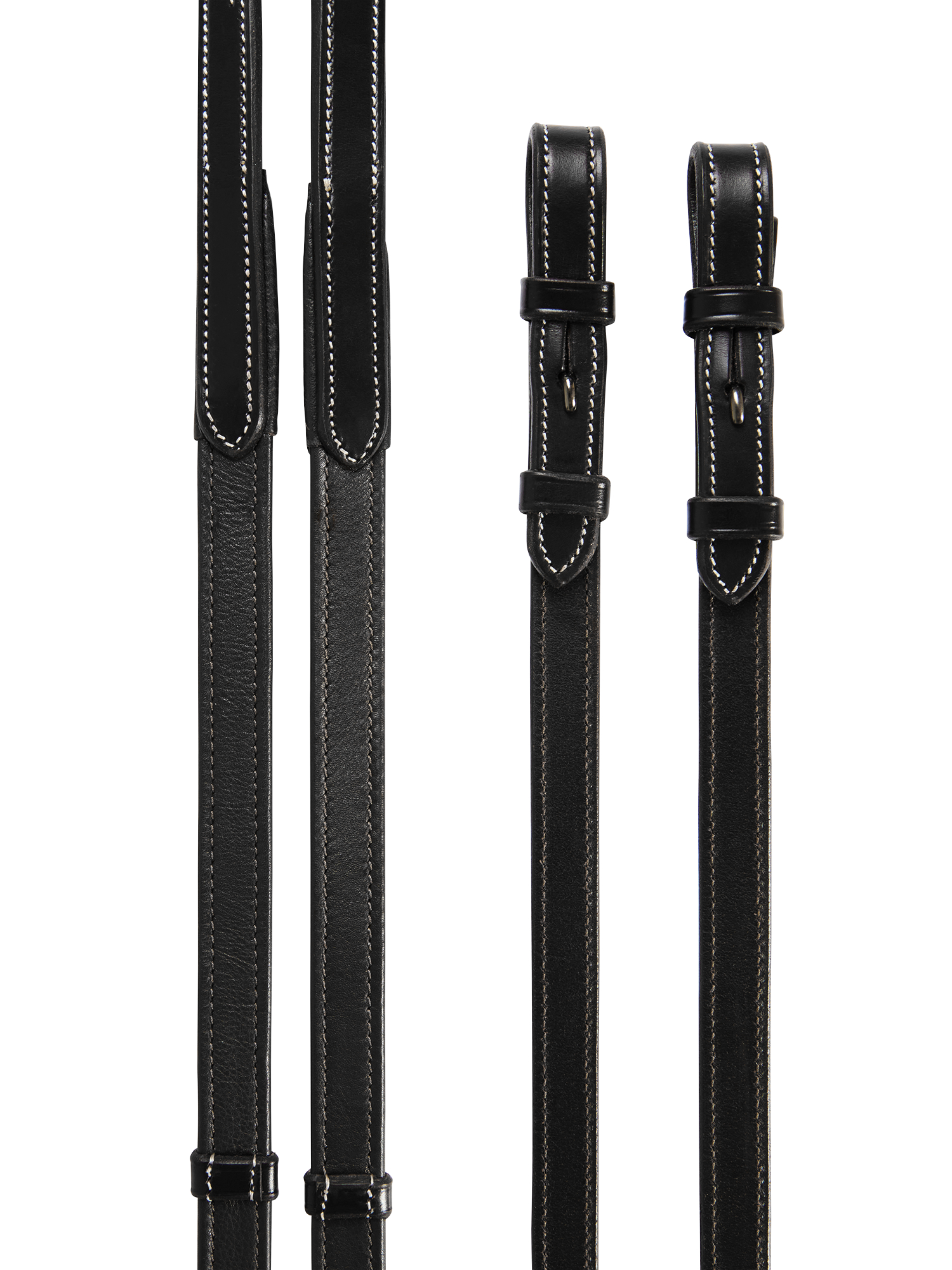 Reins Dressage Softy / Supergrip Flat Black White