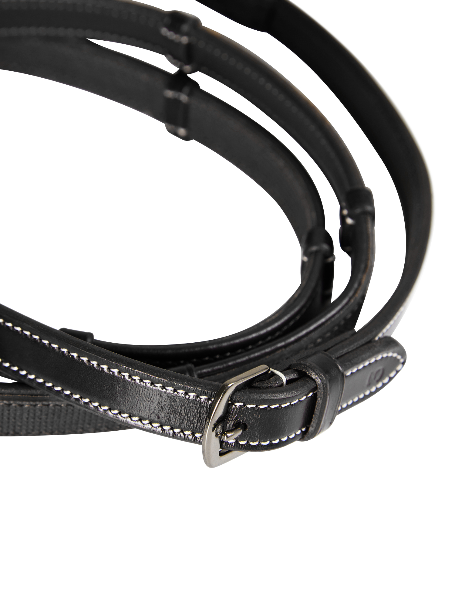 Reins Dressage Softy / Supergrip Flat Black White