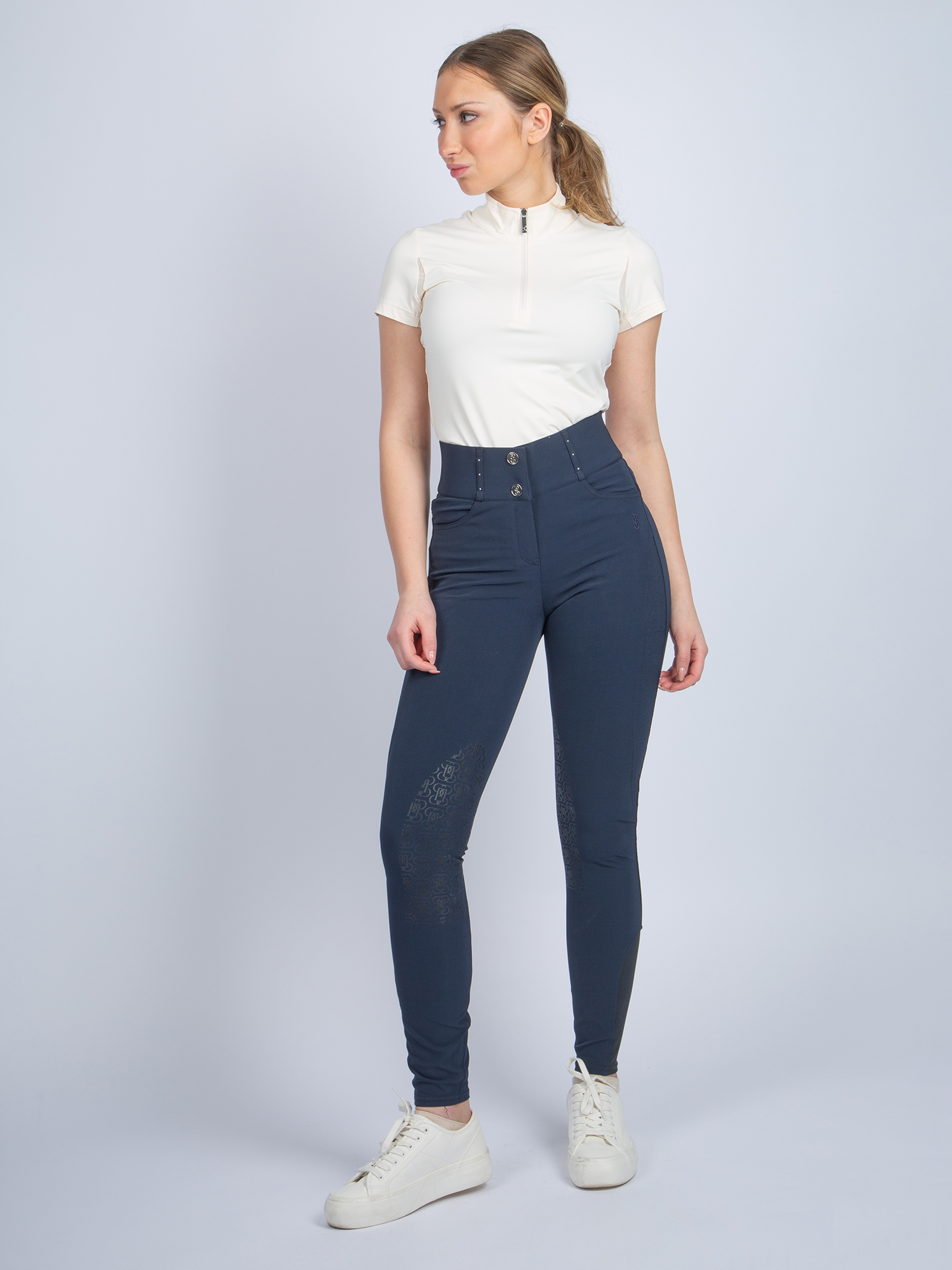 Zephyra Laser Cut Half Grip Breeches