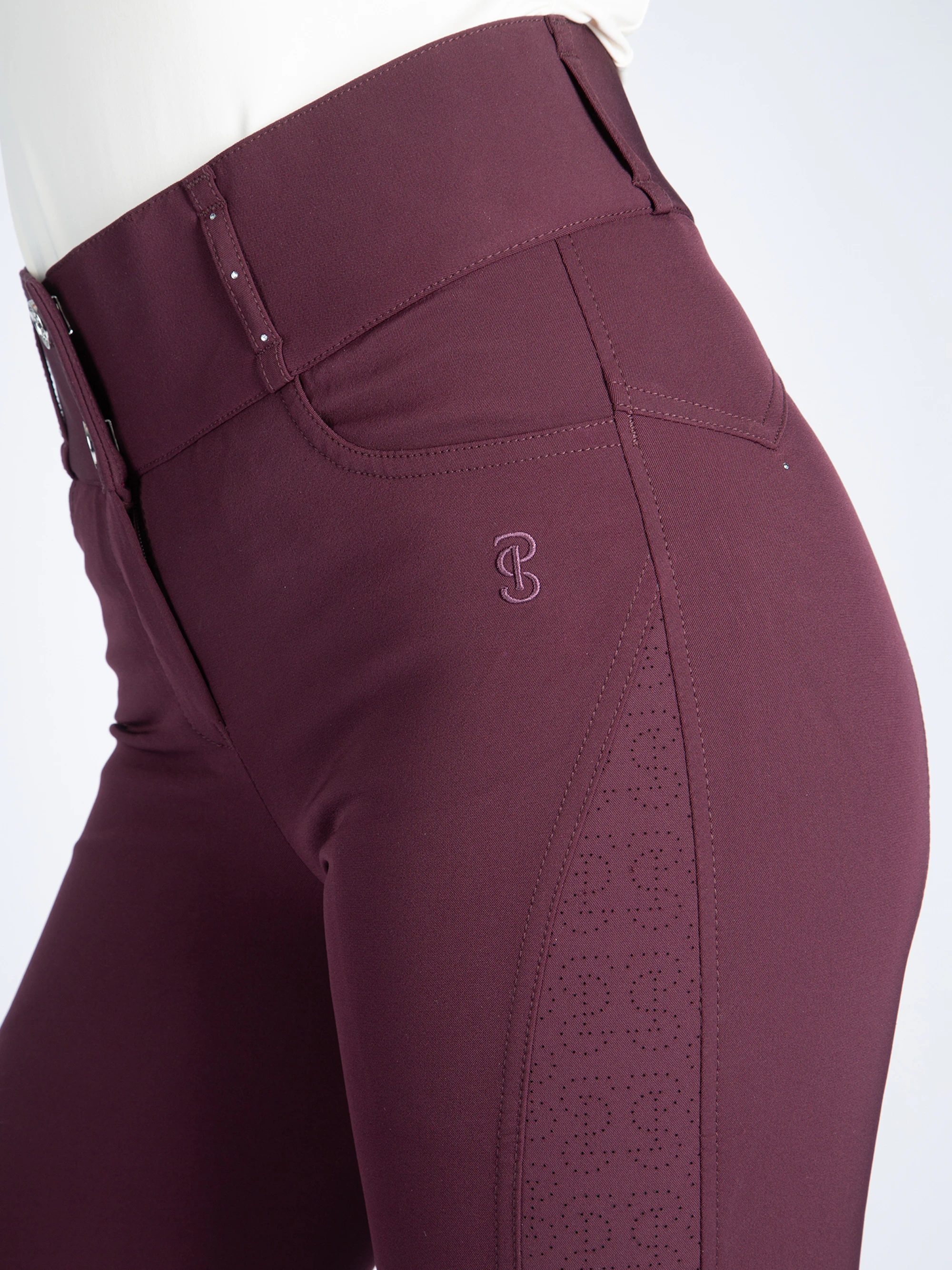 Zephyra Laser Cut Half Grip Breeches Zephyra Laser Cut Half Grip Breeches