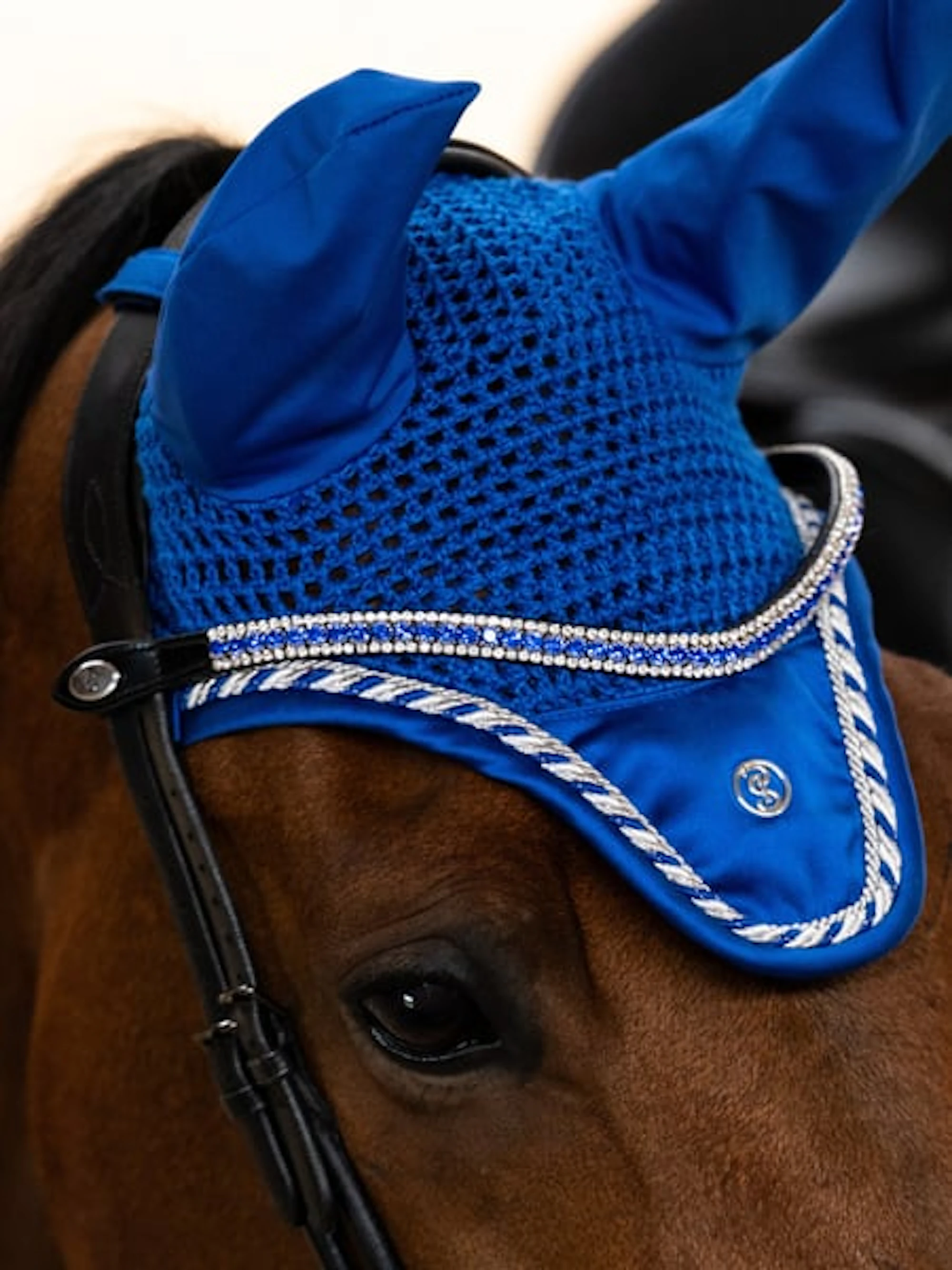 Browband The Original Delight Sapphire Black Leather Browband The Original Delight Sapphire Black Leather