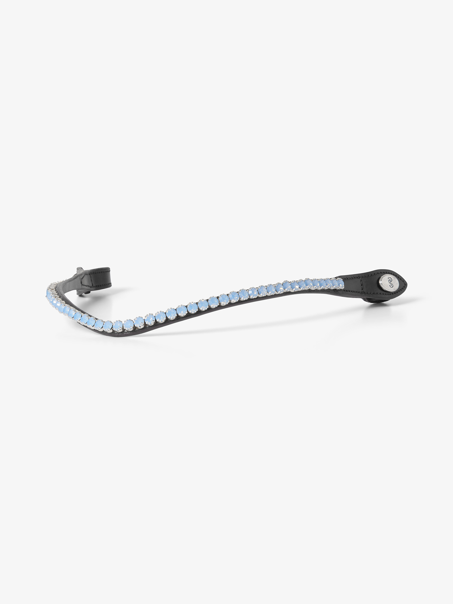 Browband Slim Morning Breeze Black Leather