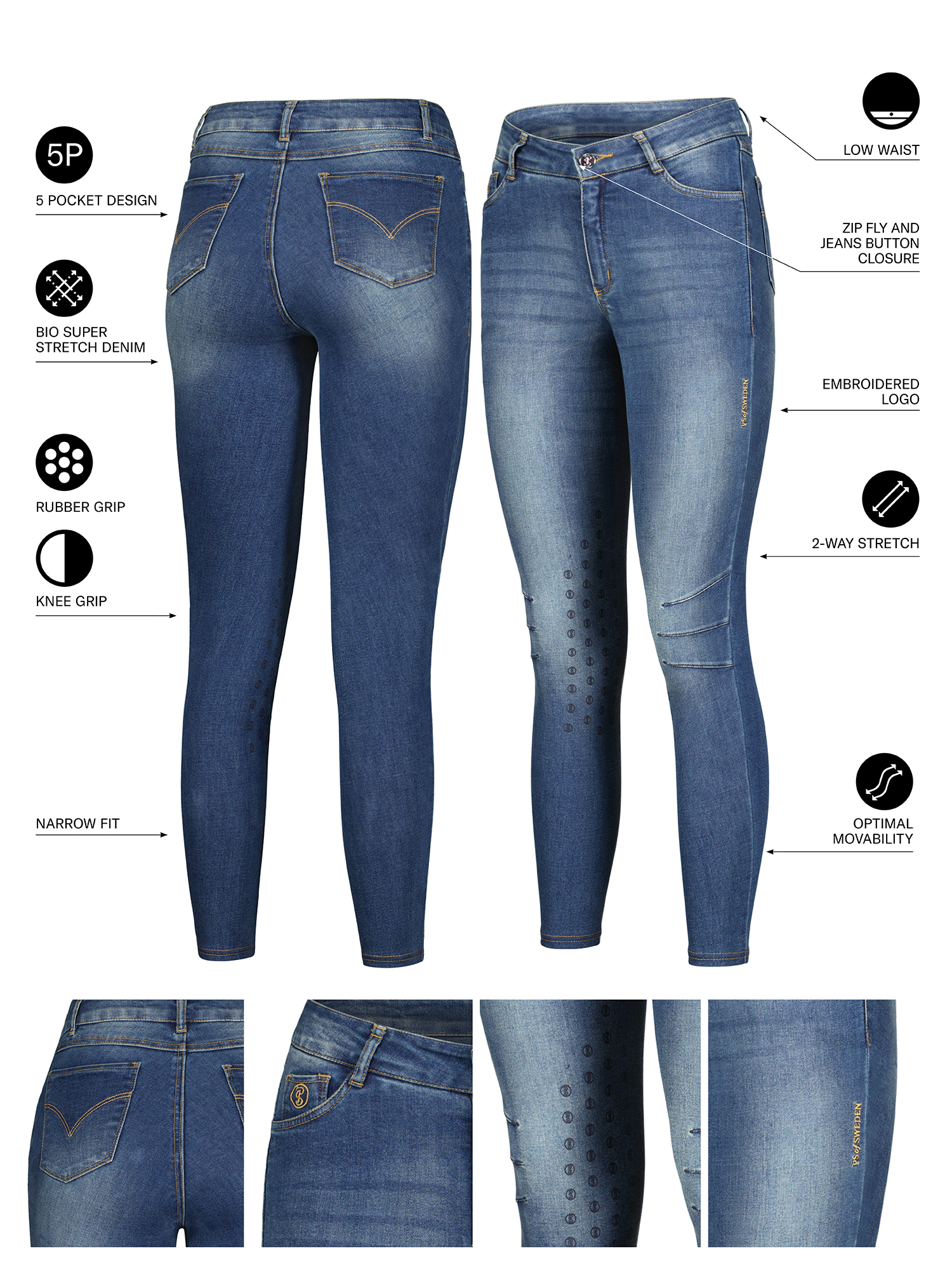 Ellie Jeansreithose