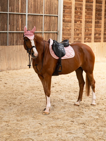 Signature Jump Saddle Pad + Ear Bonnet Hortensia Pink
