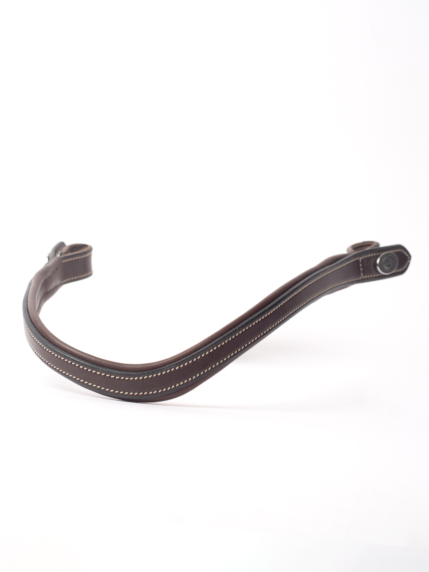 Browband Nirak Padded U-shape White Deco Stitching