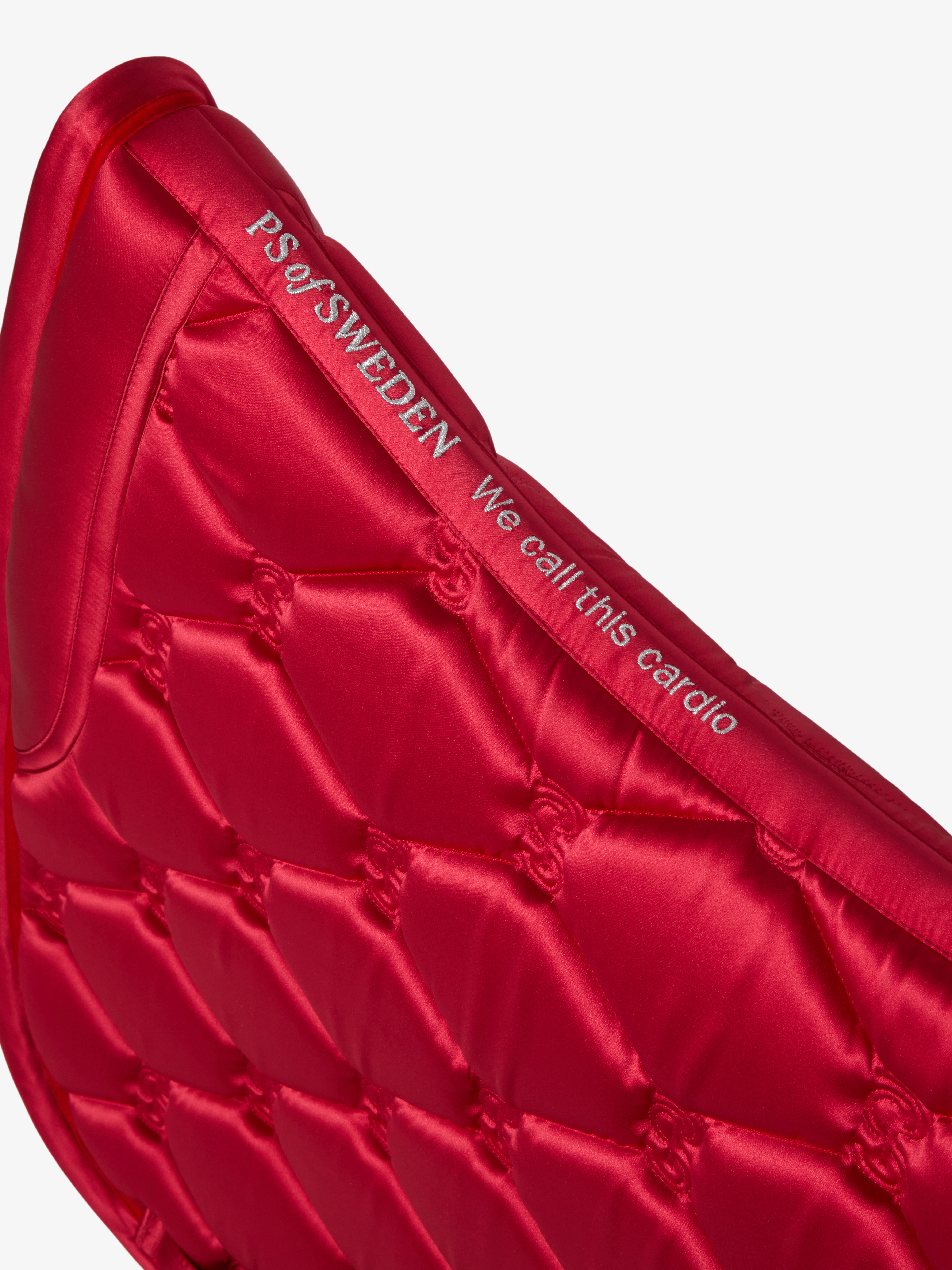 Saddle Pad Dressage Ruffle Cranberry Red