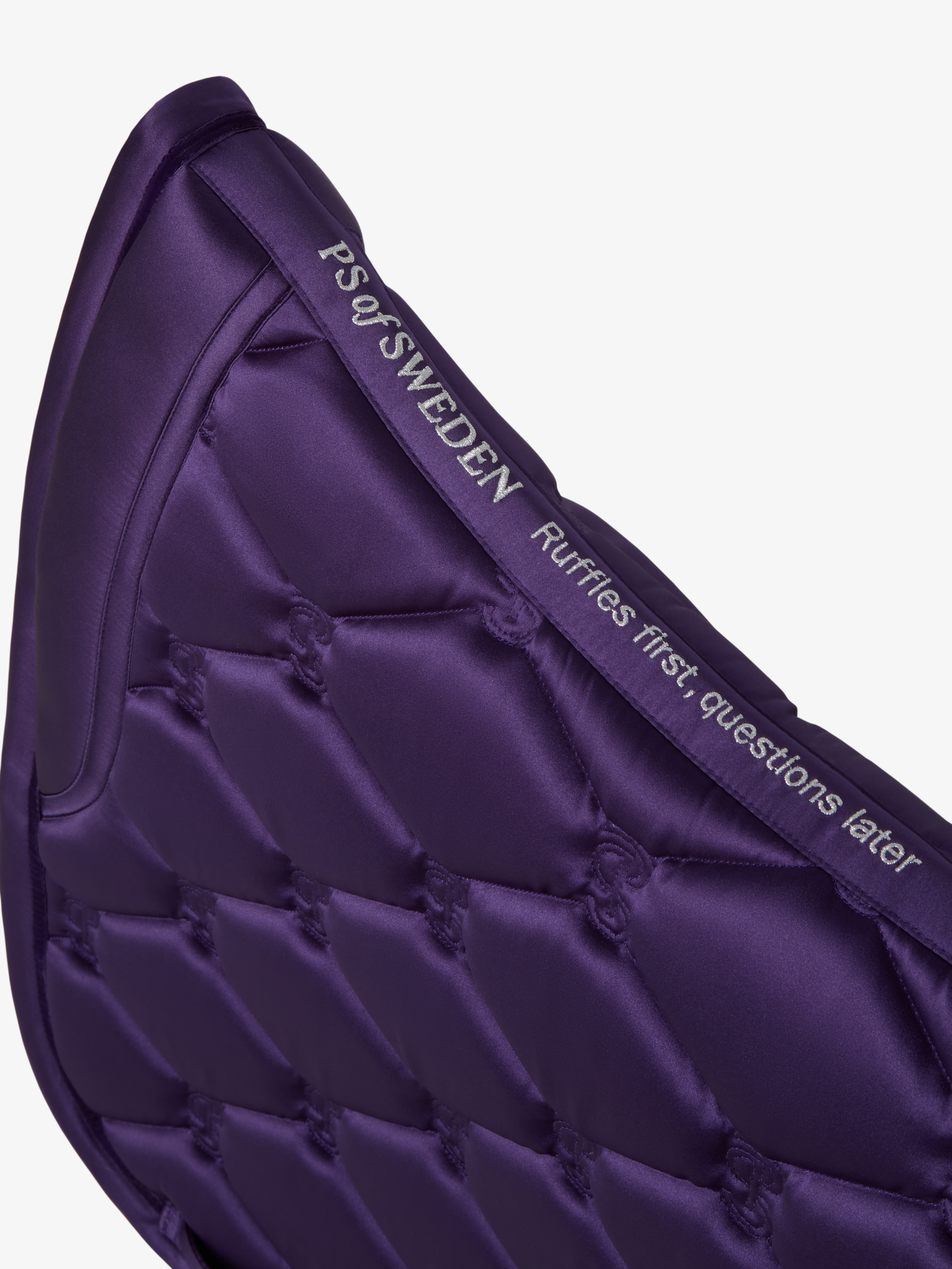 Saddle Pad Dressage Ruffle Eclipse Purple