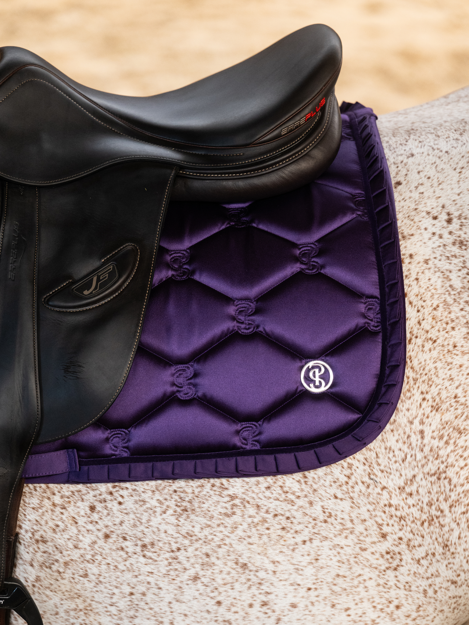 Saddle Pad Jump Ruffle Eclipse Purple
