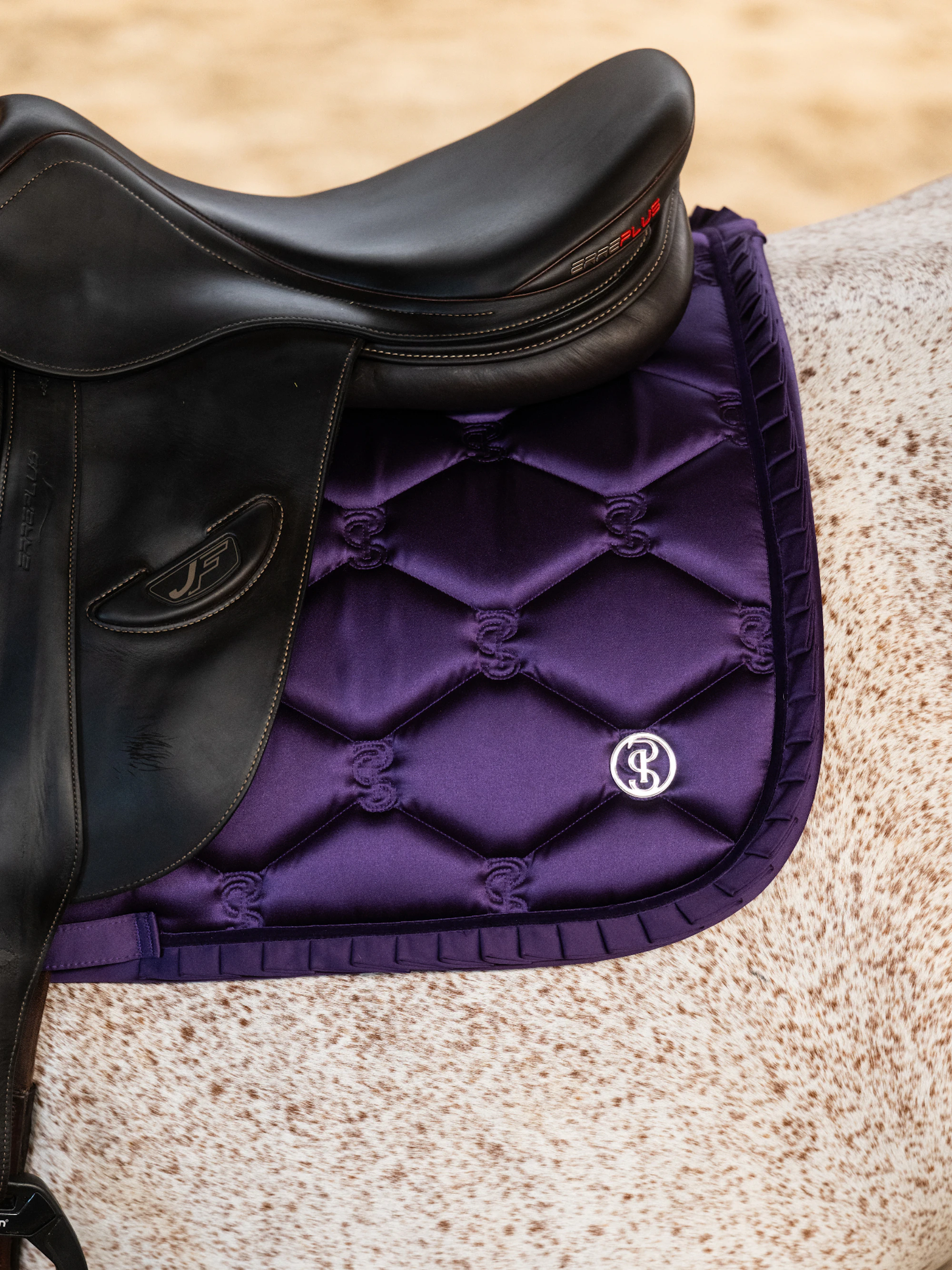 Saddle Pad Jump Ruffle Eclipse Purple Saddle Pad Jump Ruffle Eclipse Purple