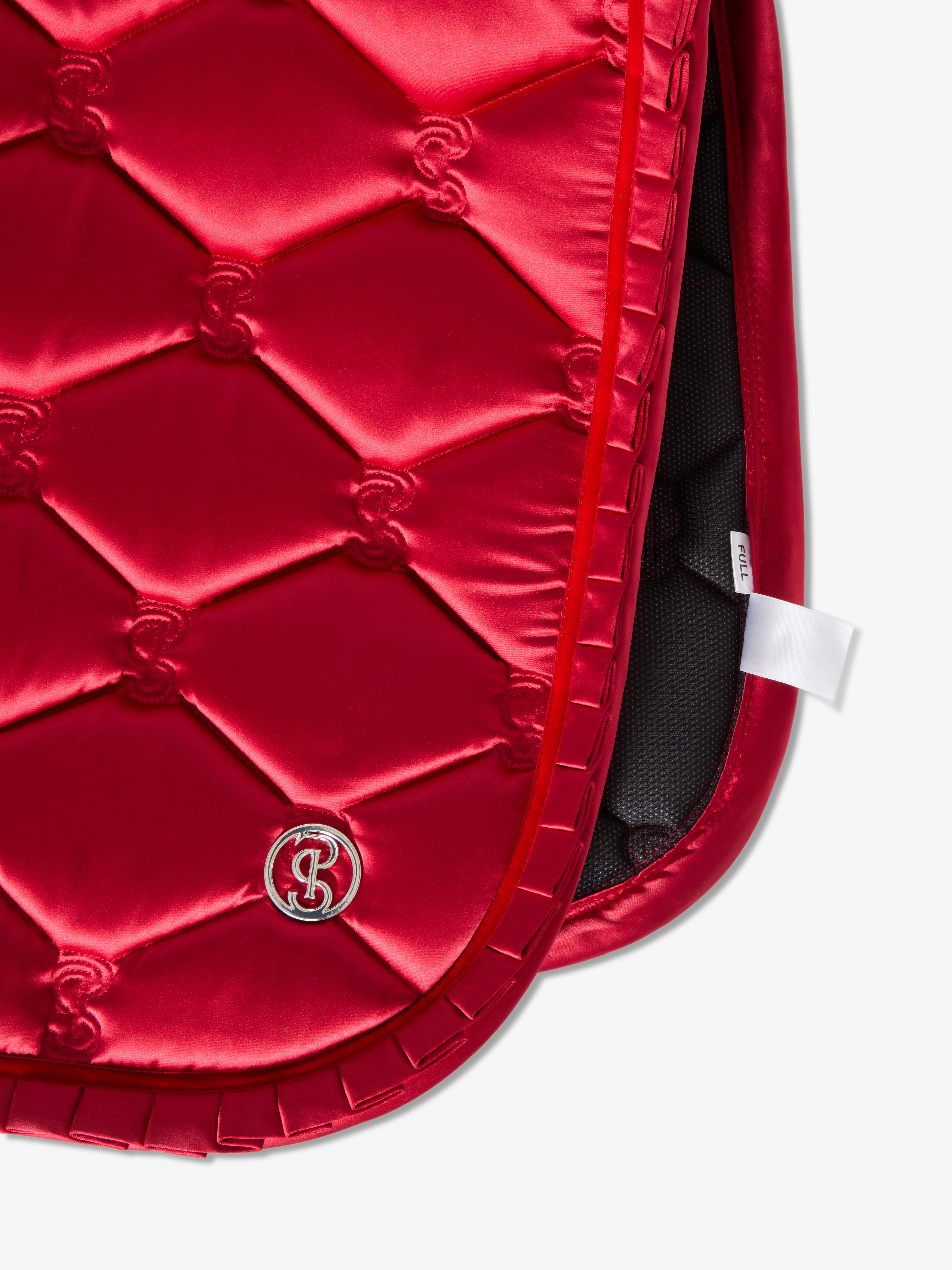 Saddle Pad Jump Ruffle Cranberry Red