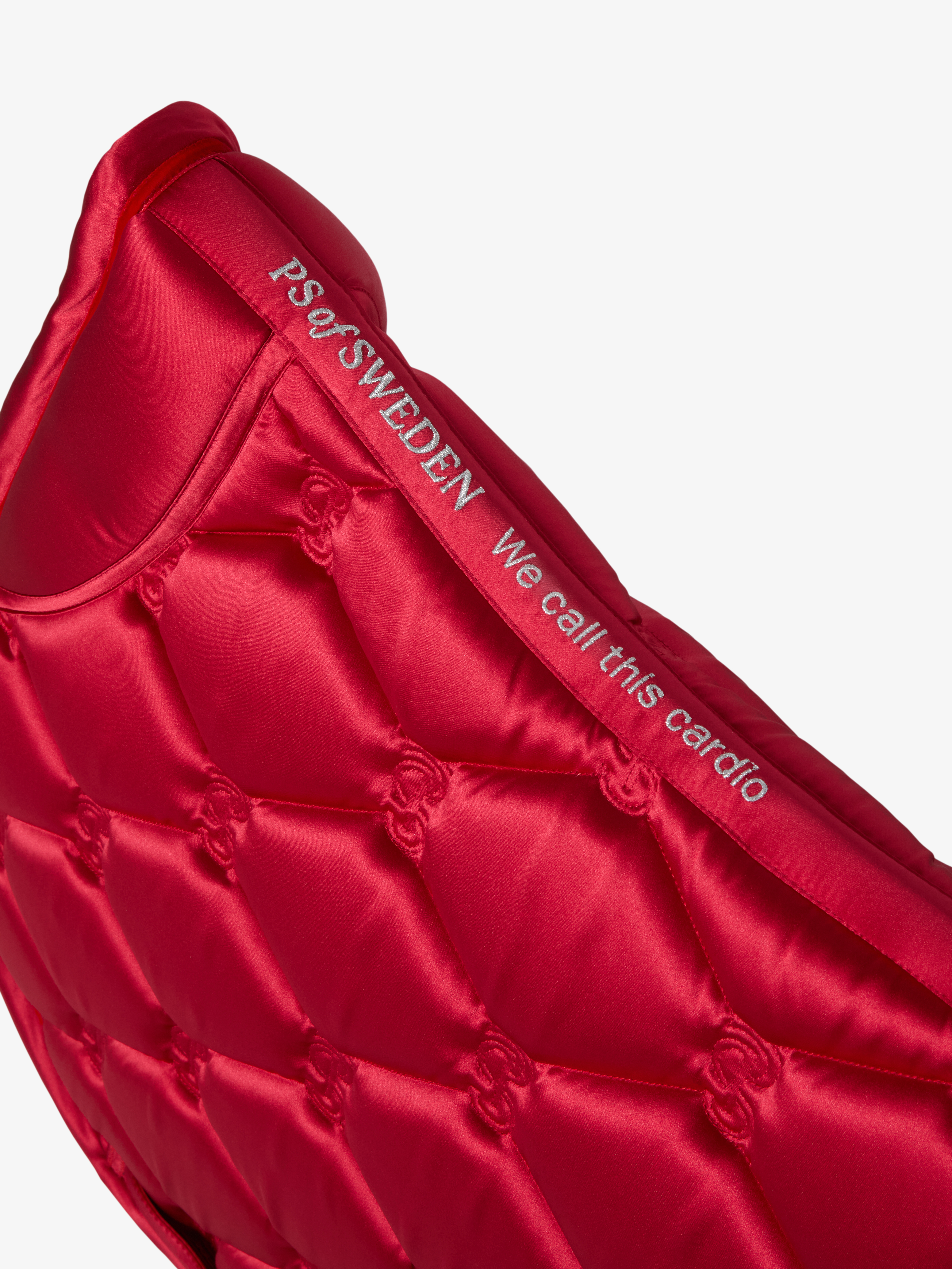 Saddle Pad Jump Ruffle Cranberry Red