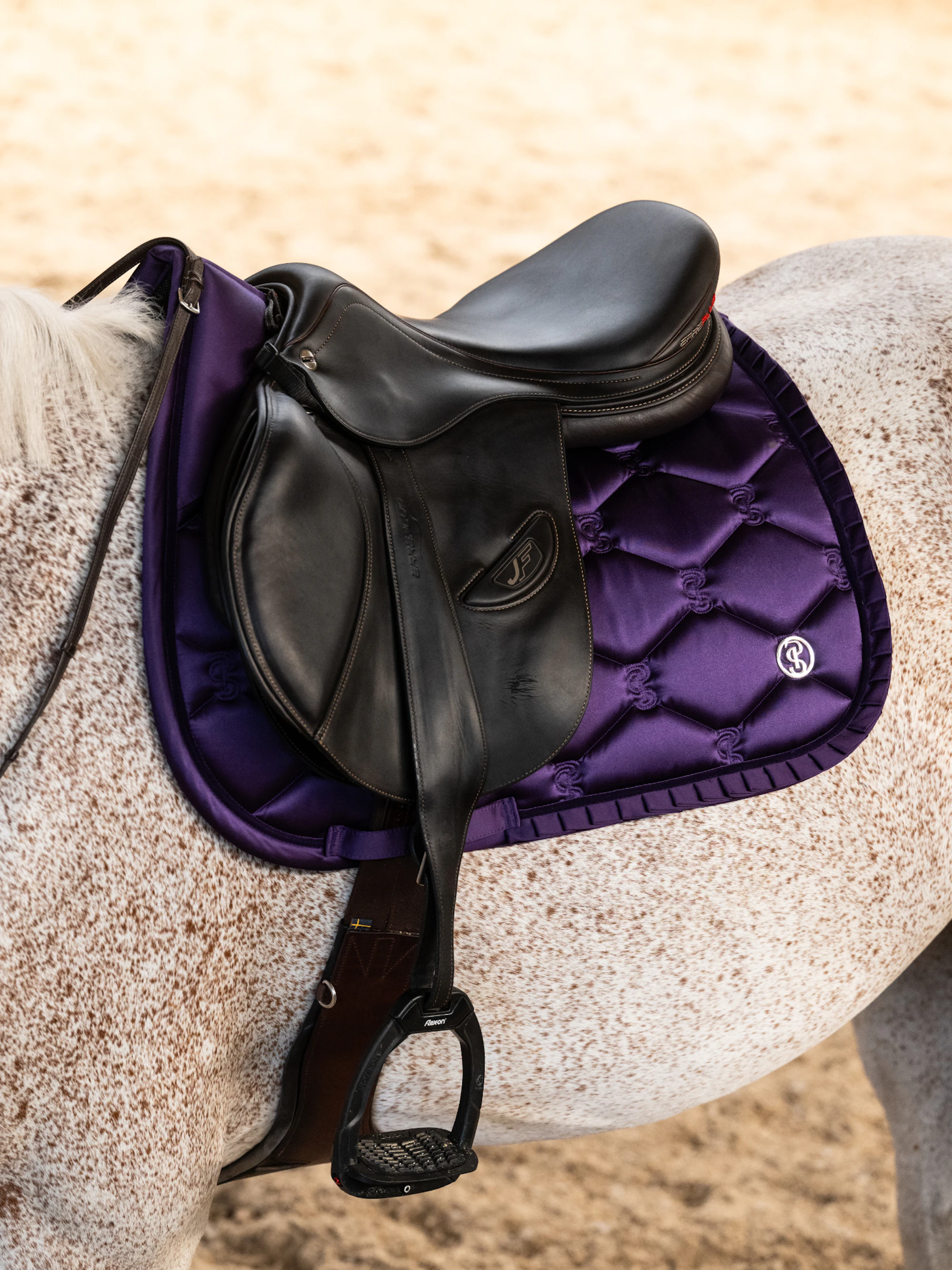 Saddle Pad Jump Ruffle Eclipse Purple Saddle Pad Jump Ruffle Eclipse Purple