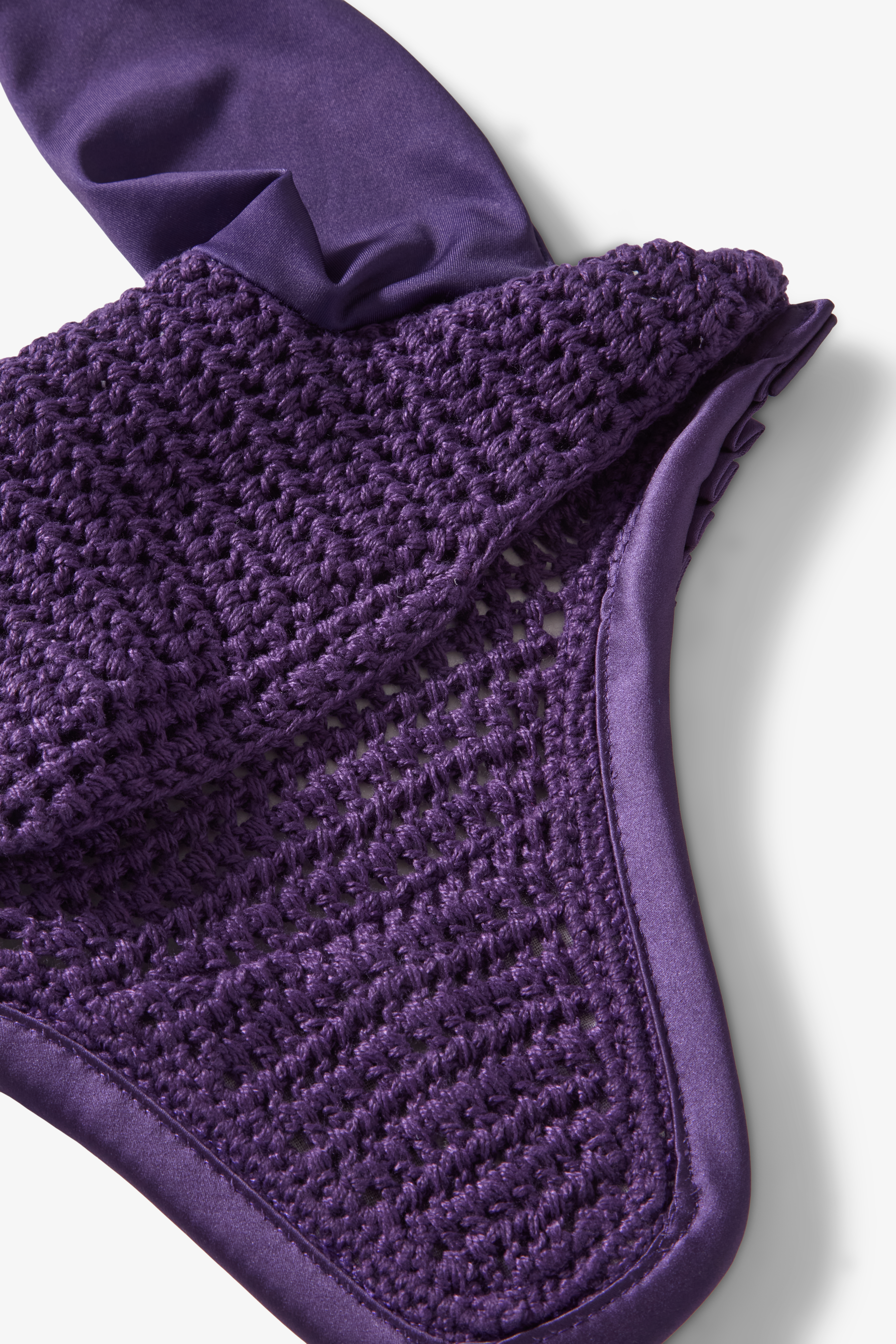 Ear Bonnet Ruffle Eclipse Purple