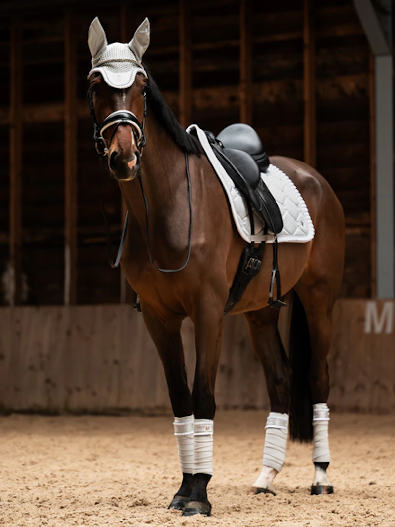 Saddle Pad Dressage Ruffle Pearl Saddle Pad Dressage Ruffle Pearl