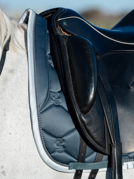 Saddle Pad Dressage Ruffle Pearl