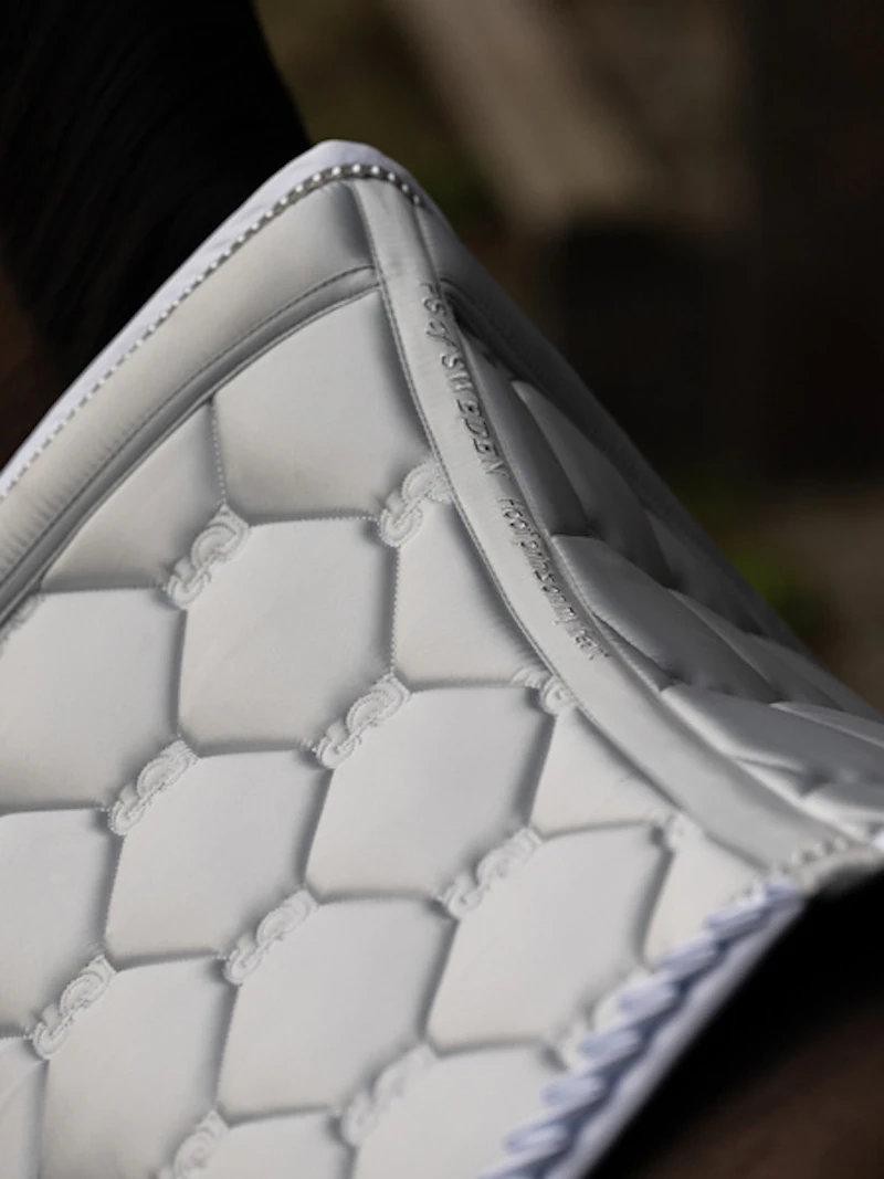 Saddle Pad Dressage Ruffle Pearl Saddle Pad Dressage Ruffle Pearl