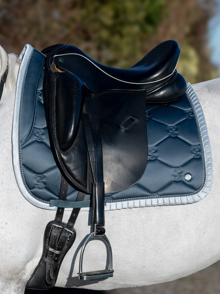 Saddle Pad Dressage Ruffle Pearl