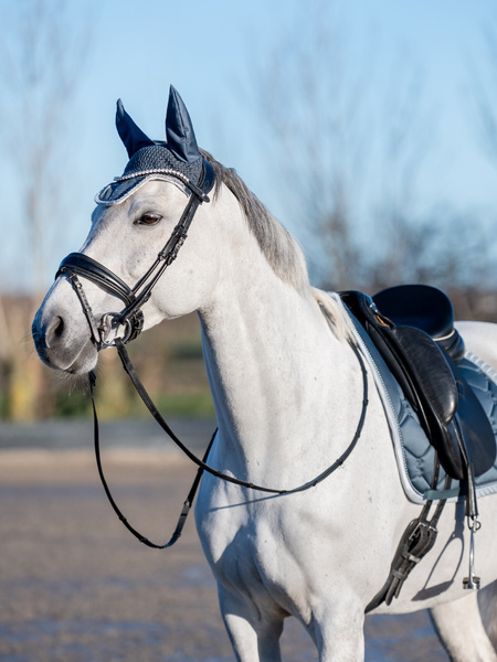 Ear Bonnet Ruffle Pearl